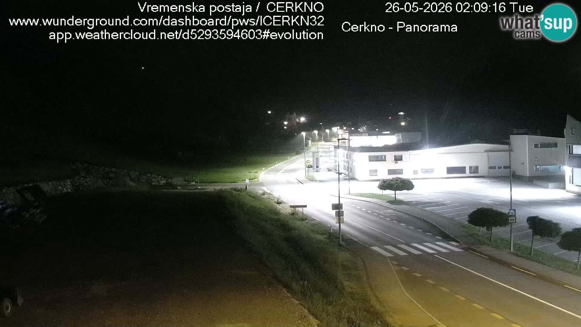 Webcam en direct – Entrée de la ville de Cerkno