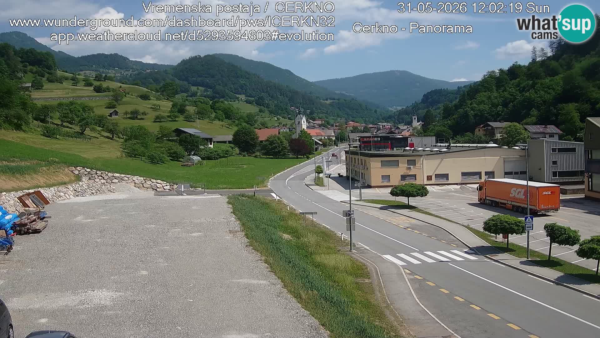 Webcam Ingresso Città di Cerkno