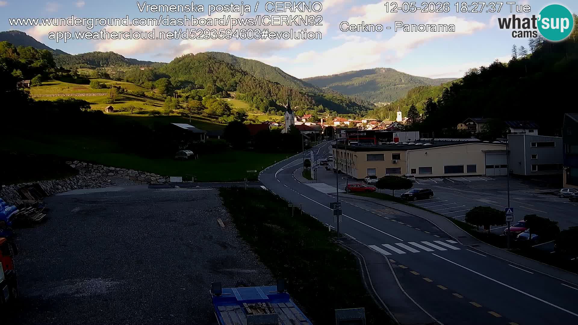 Cerkno ulaz u grad – Kamera uživo
