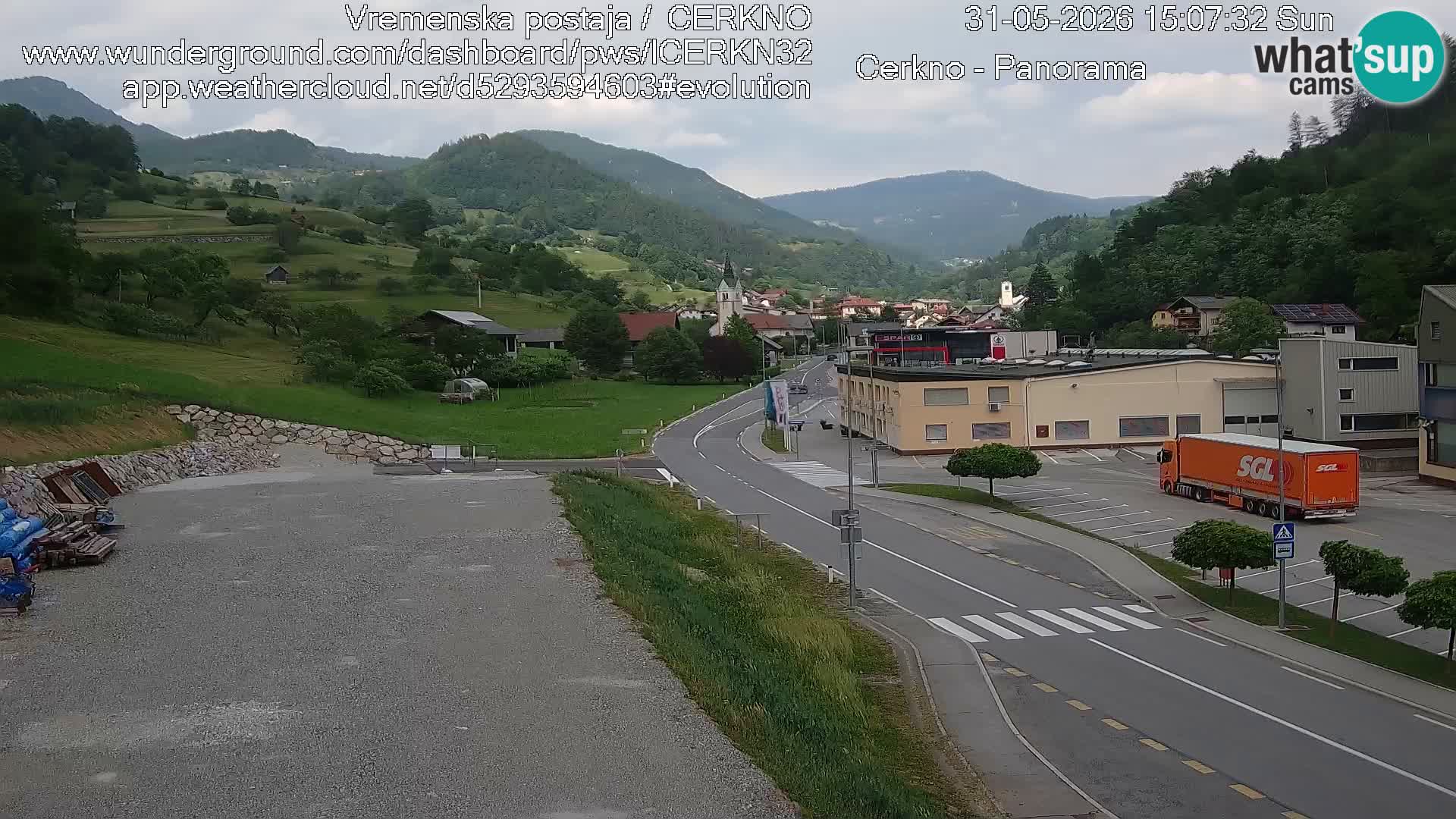 Cerkno ulaz u grad – Kamera uživo