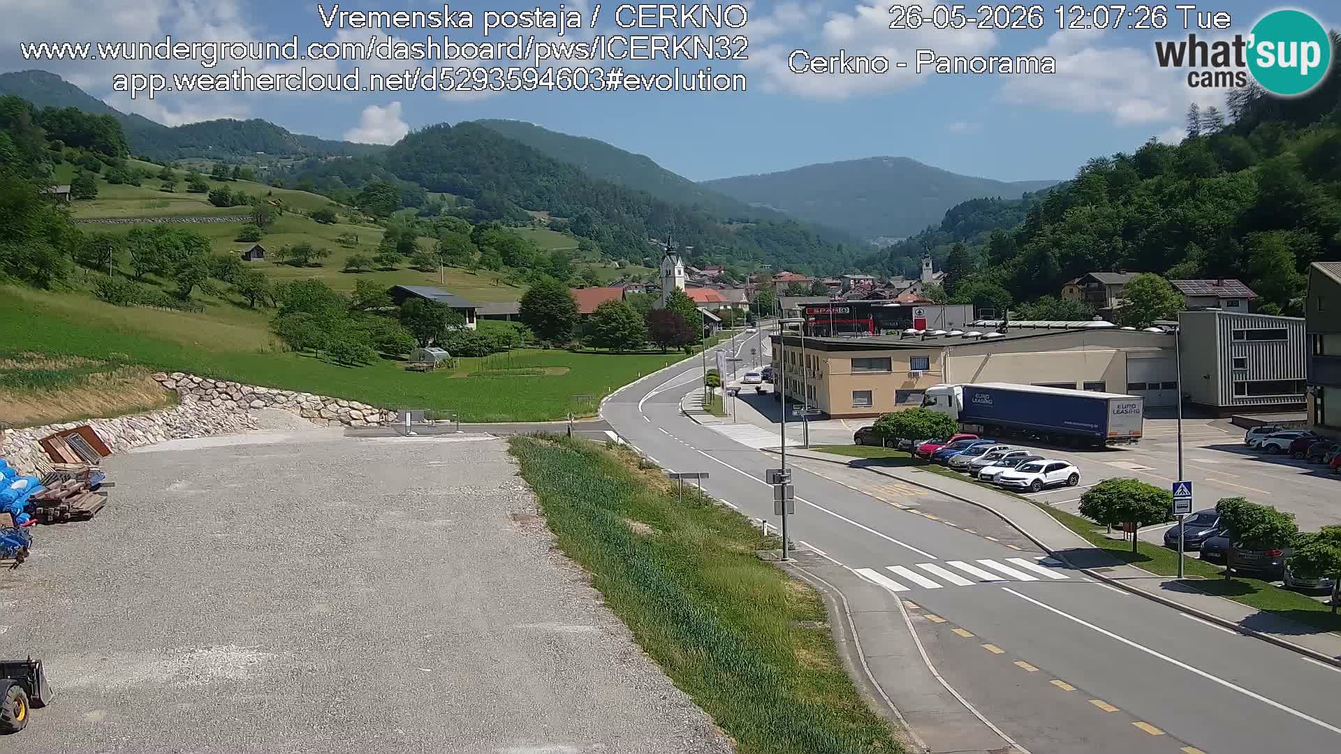 Webcam Ingresso Città di Cerkno