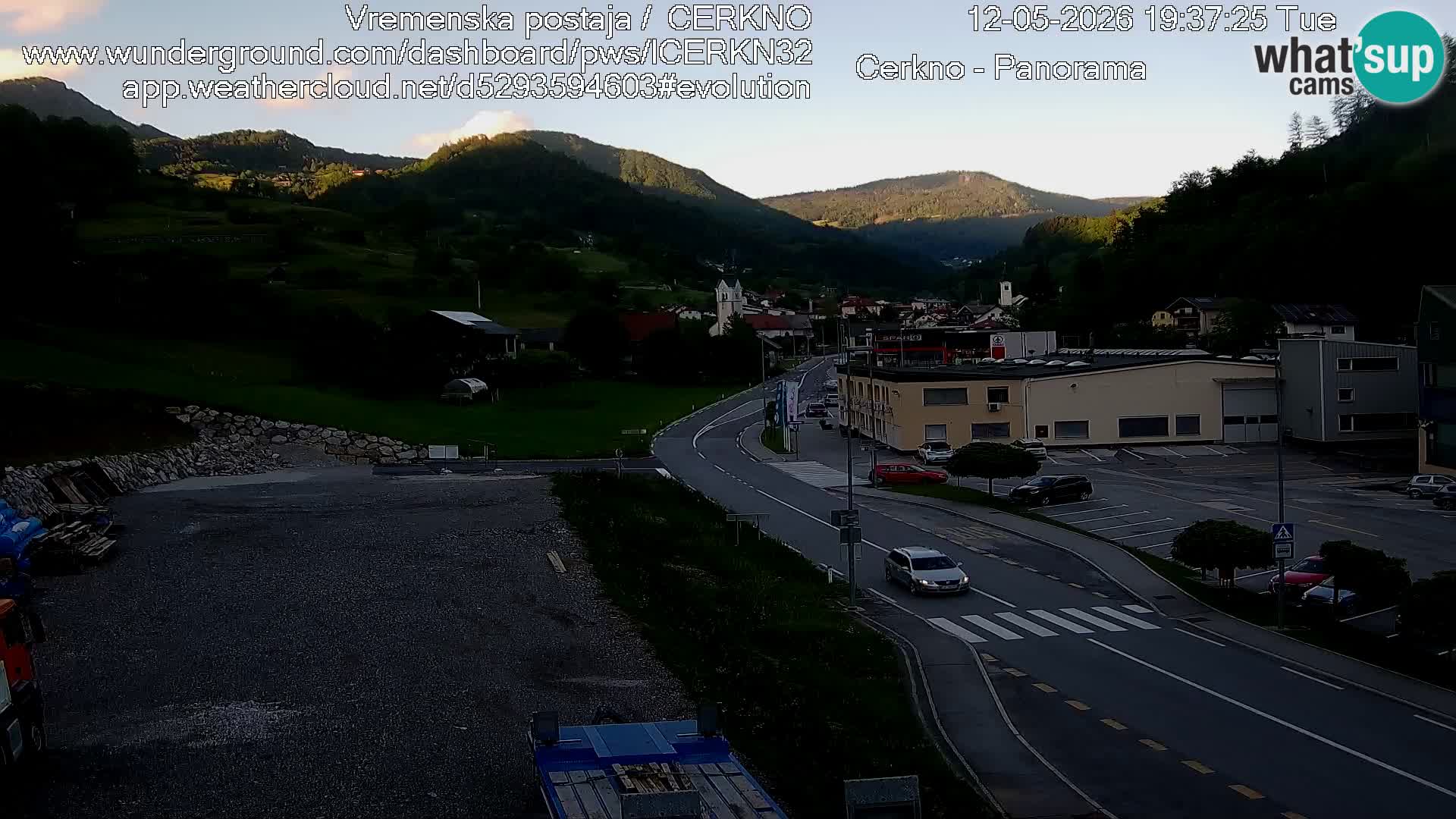Cerkno ulaz u grad – Kamera uživo