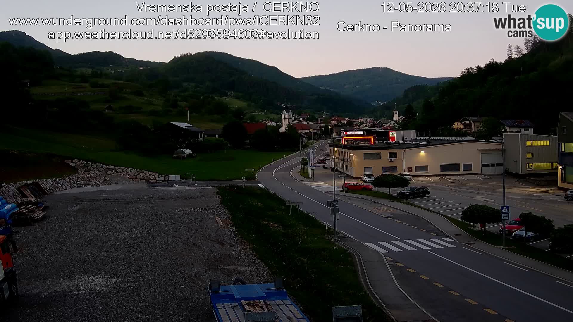Cerkno Stadteingang Live-Webcam