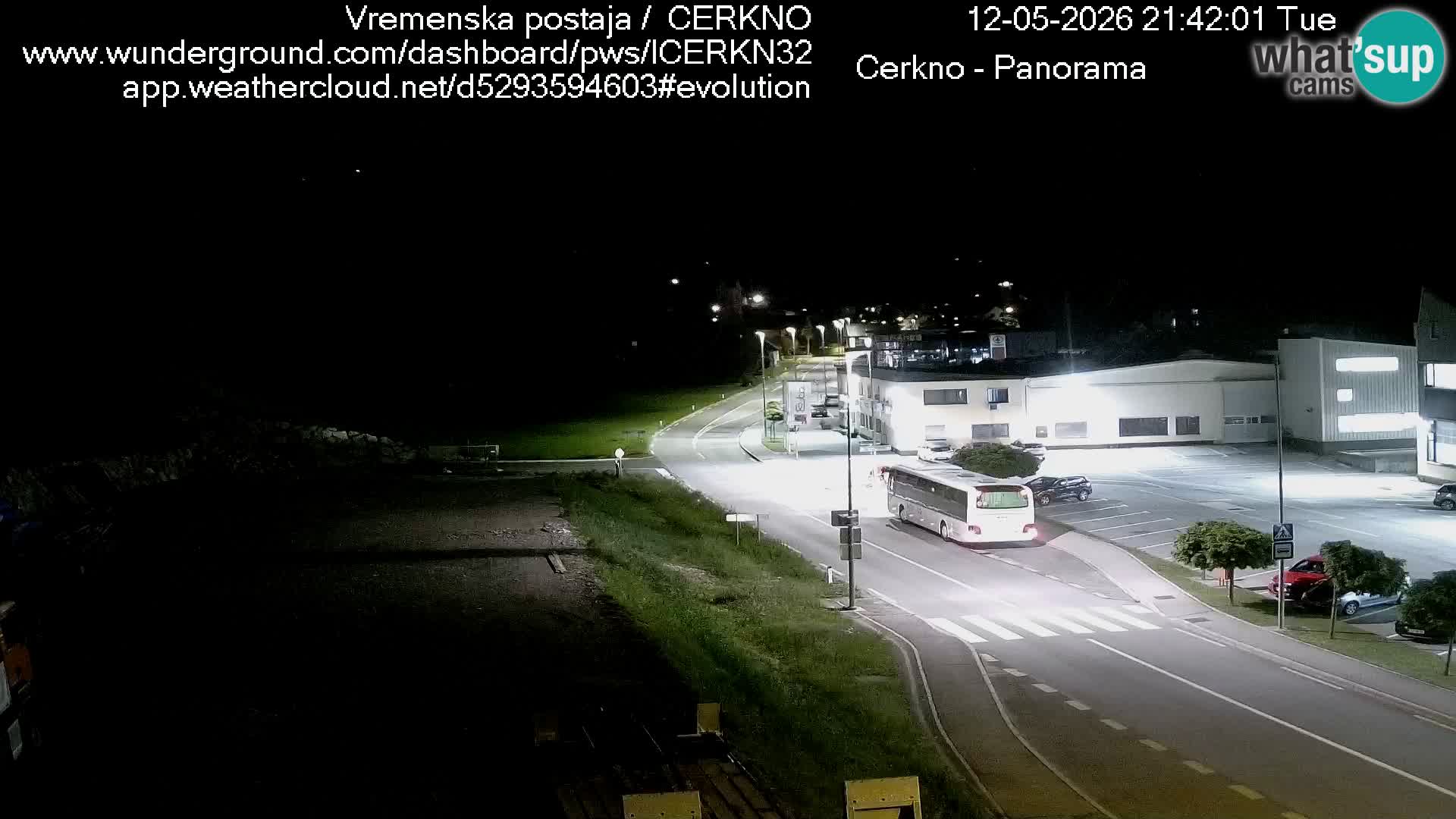 Webcam en direct – Entrée de la ville de Cerkno