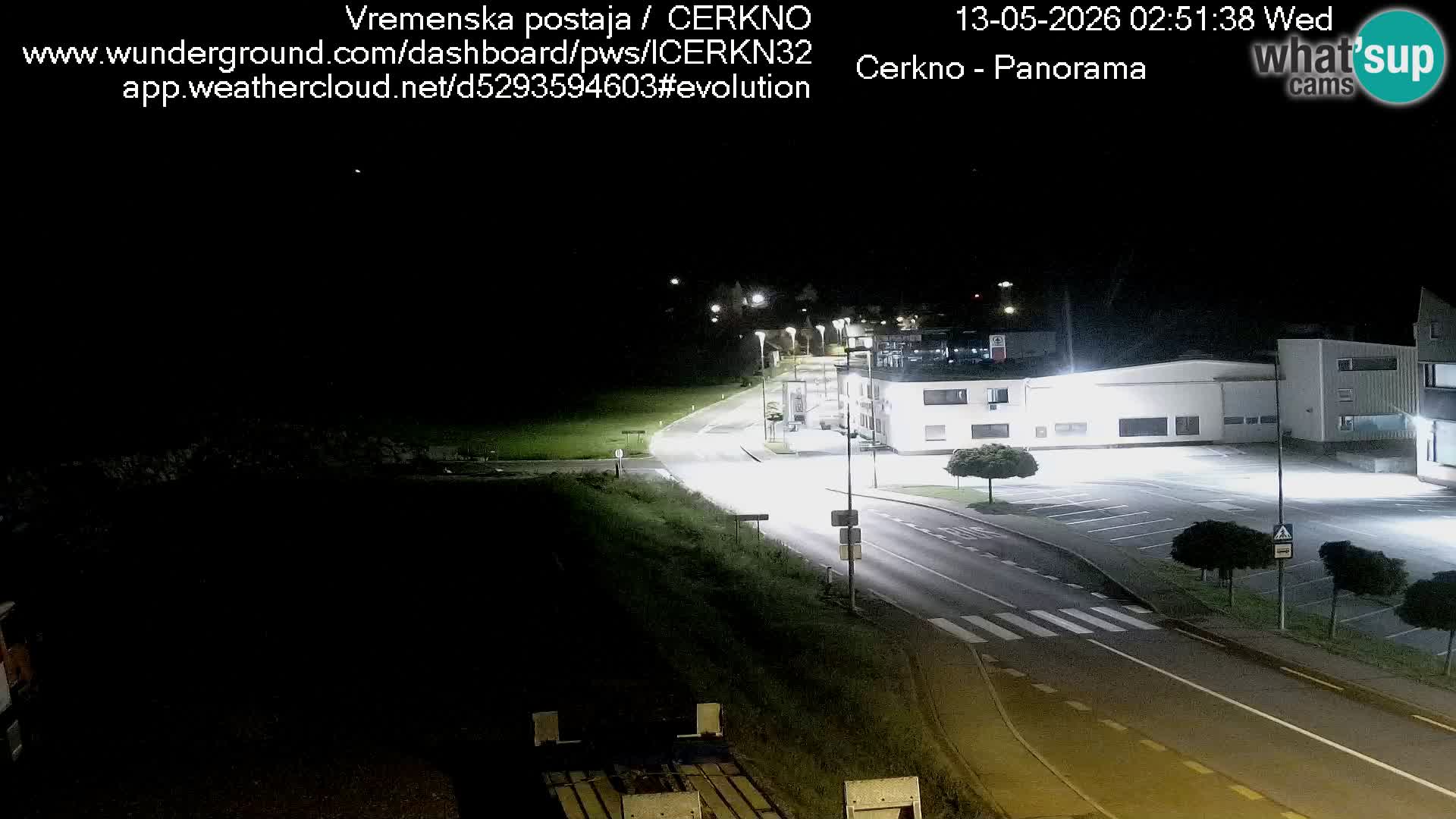 Cerkno city entrance Live Webcam