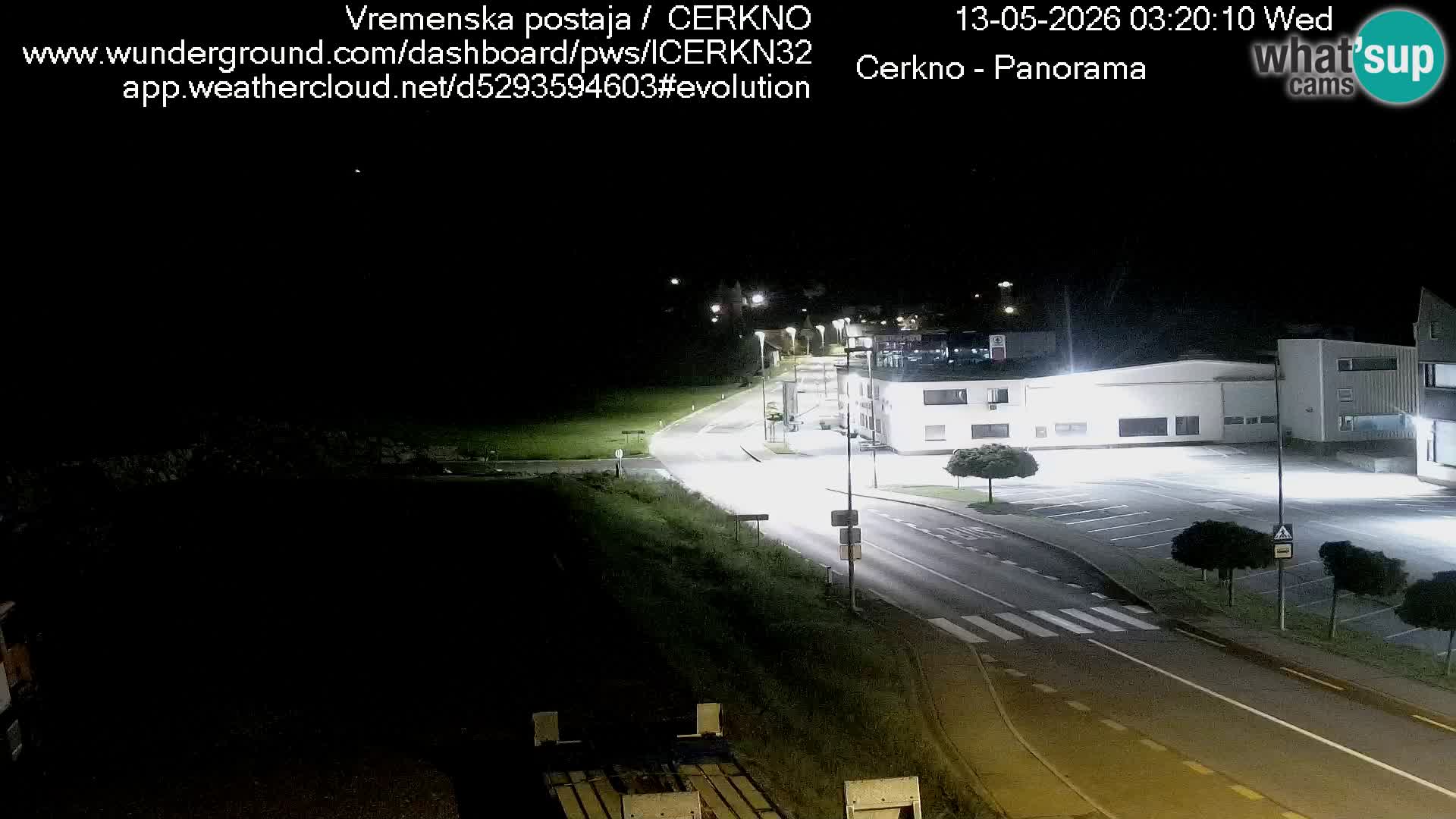Cerkno city entrance Live Webcam