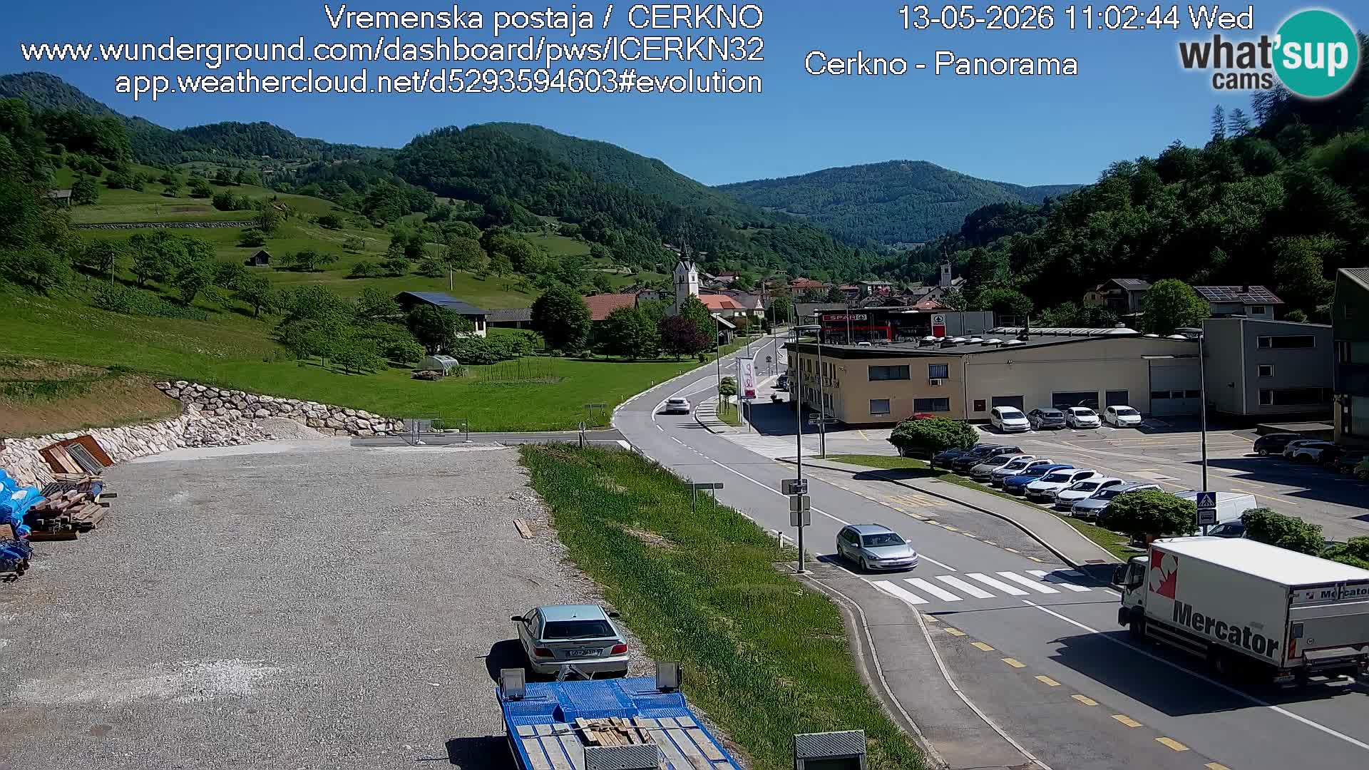 Cerkno Stadteingang Live-Webcam