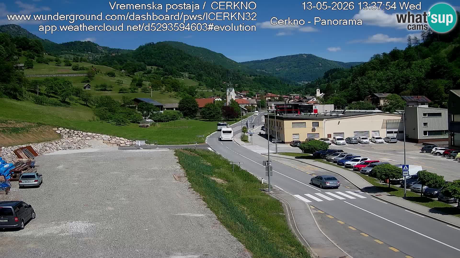 Cerkno ulaz u grad – Kamera uživo