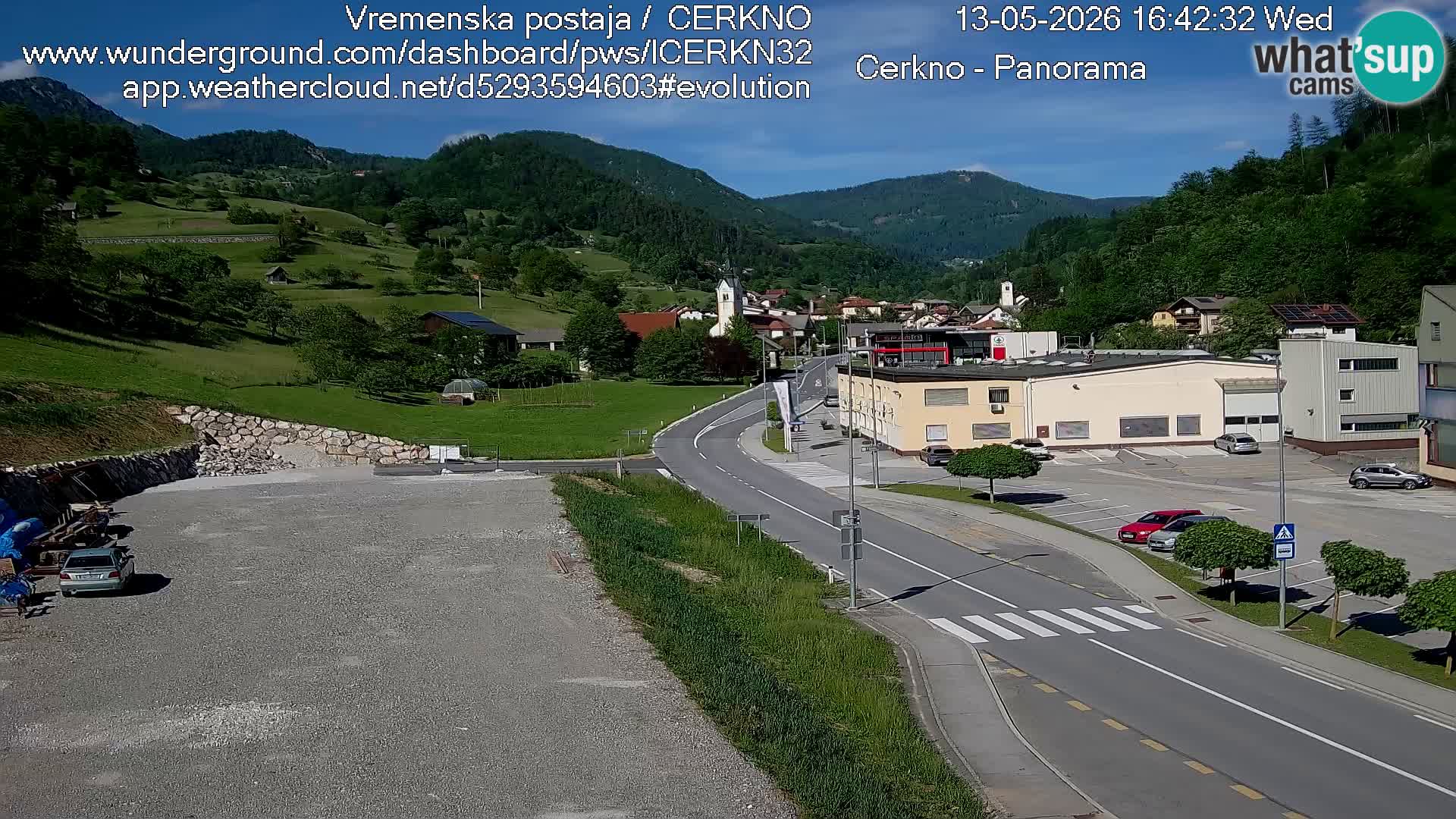 Cerkno ulaz u grad – Kamera uživo