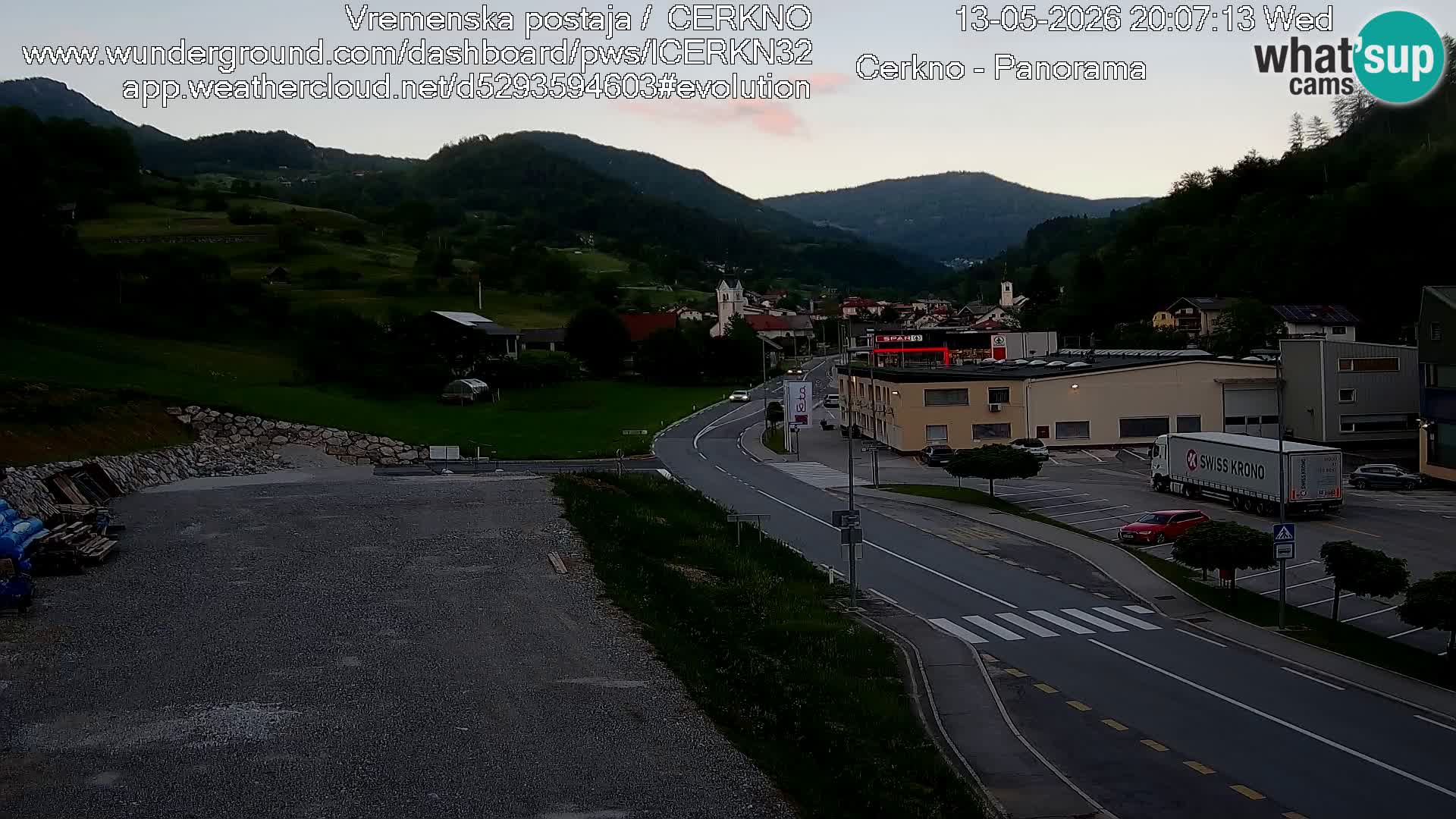 Cerkno Stadteingang Live-Webcam