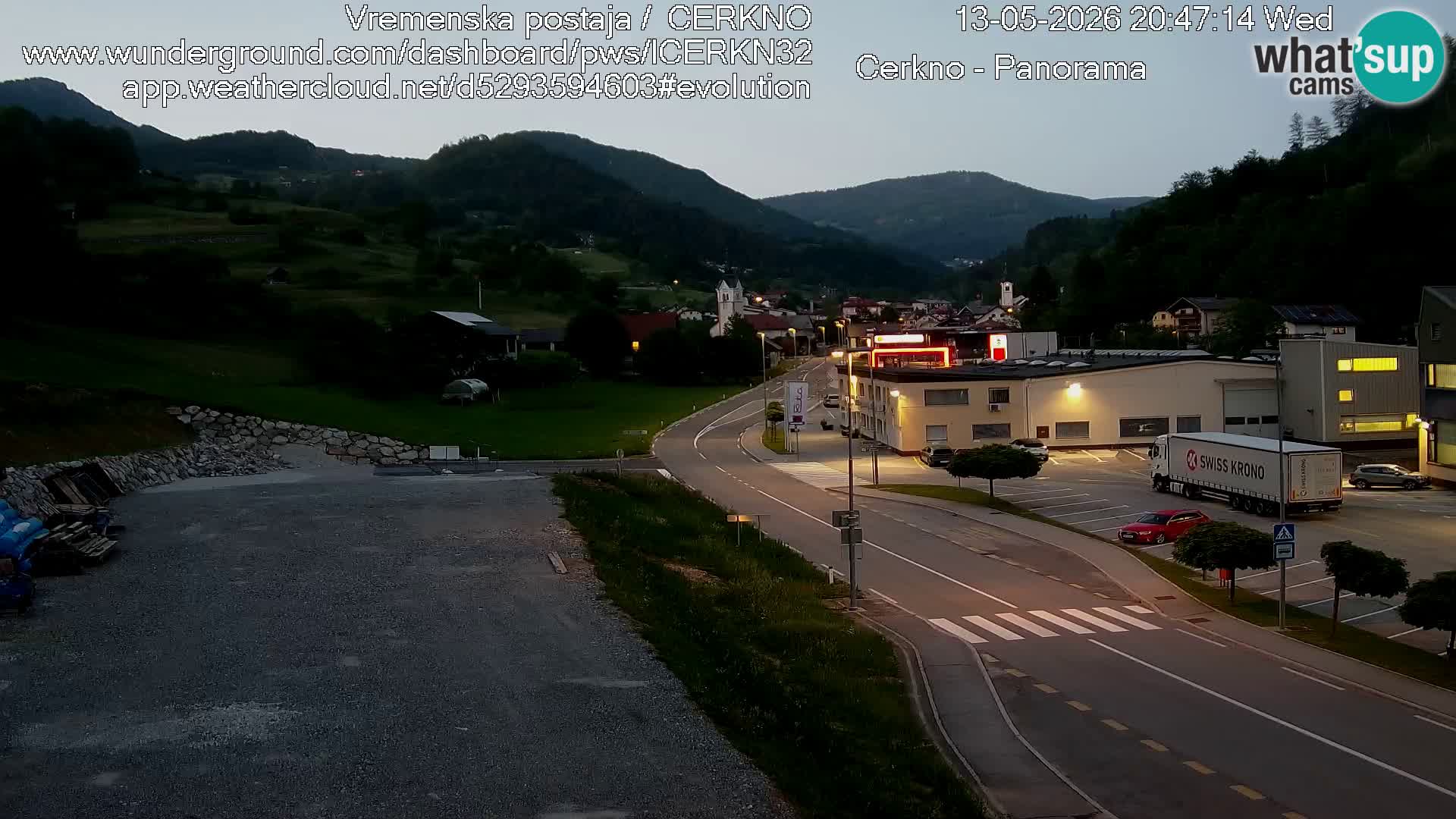 Cerkno ulaz u grad – Kamera uživo