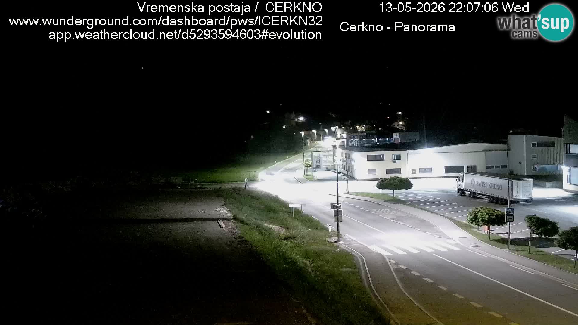 Webcam en direct – Entrée de la ville de Cerkno