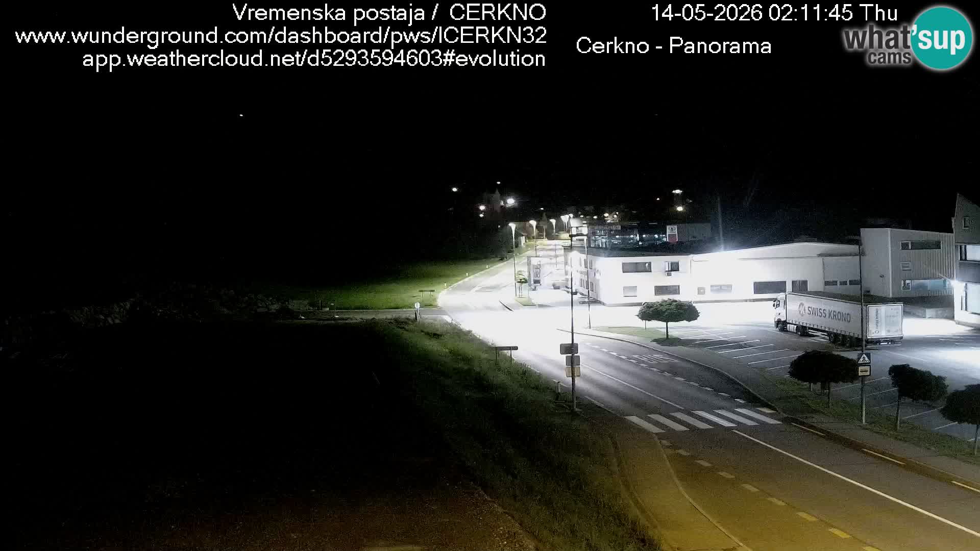 Cerkno entrada a la ciudad Webcam en vivo