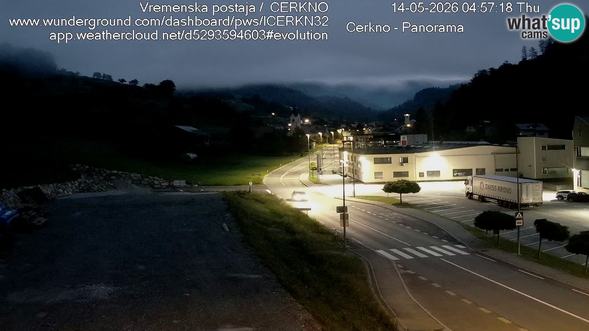 Webcam Ingresso Città di Cerkno