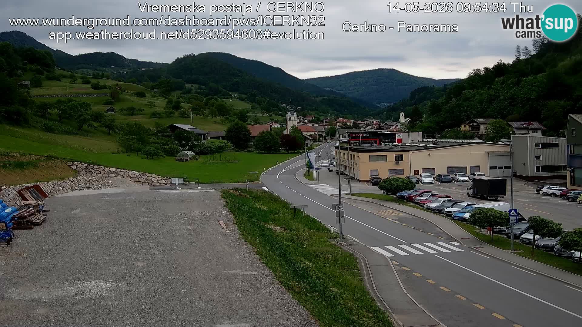 Cerkno Stadteingang Live-Webcam