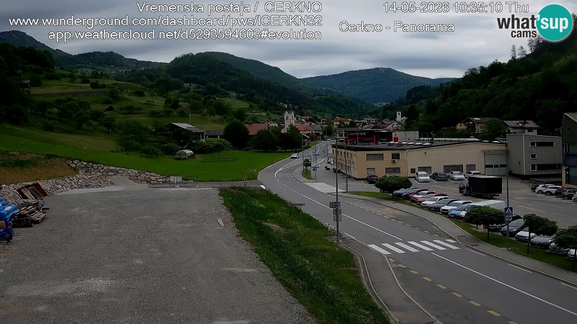 Cerkno Stadteingang Live-Webcam