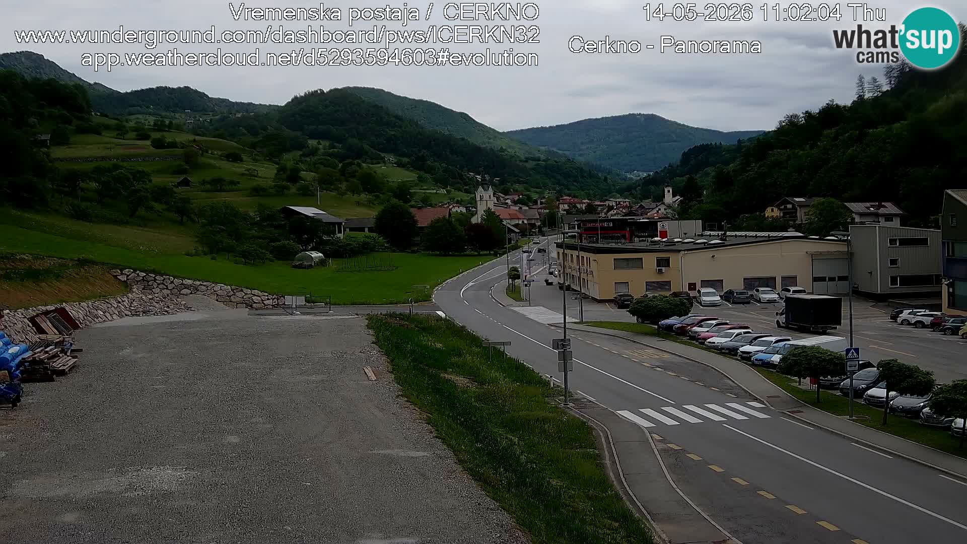 Cerkno ulaz u grad – Kamera uživo