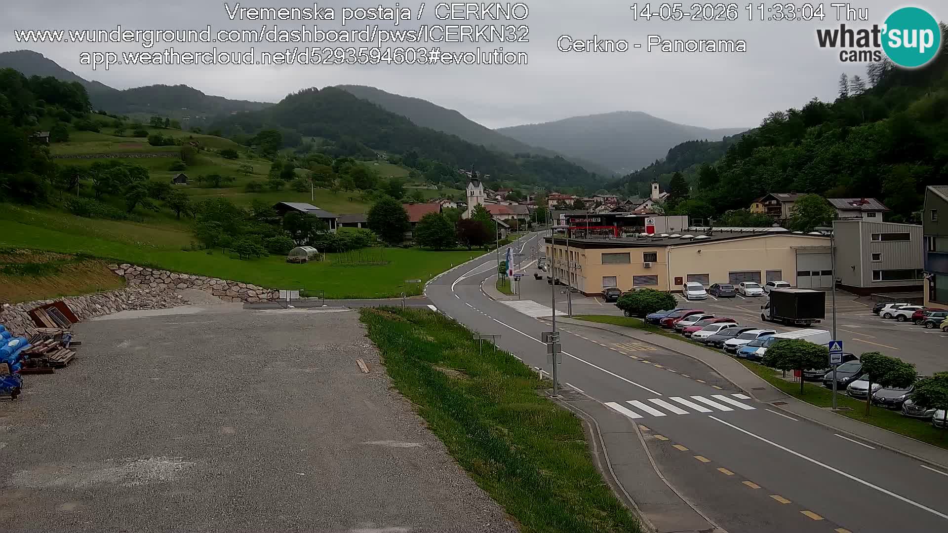 Cerkno Stadteingang Live-Webcam