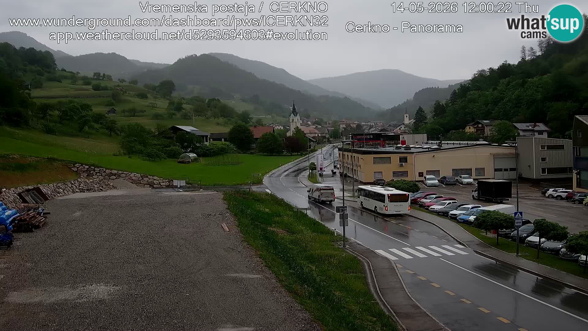 Cerkno Stadteingang Live-Webcam