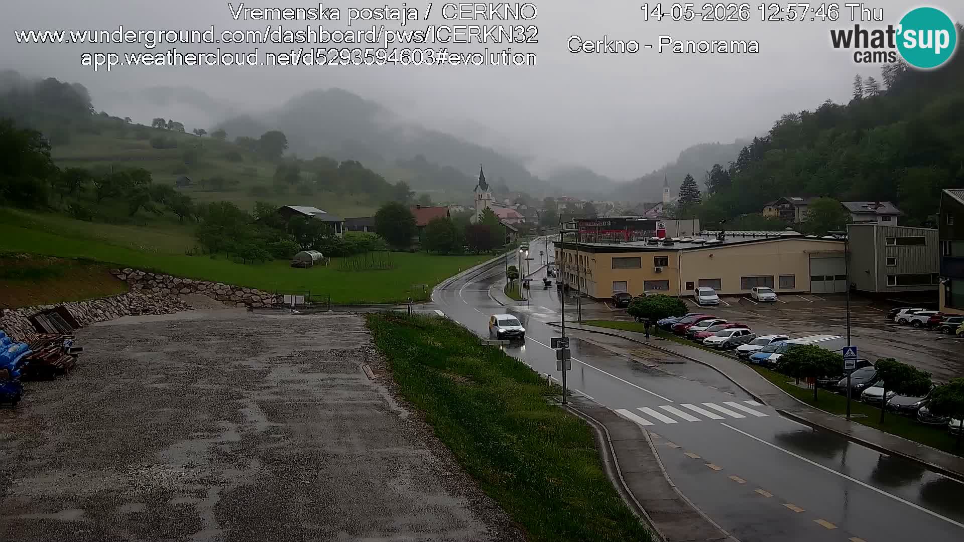 Cerkno ulaz u grad – Kamera uživo