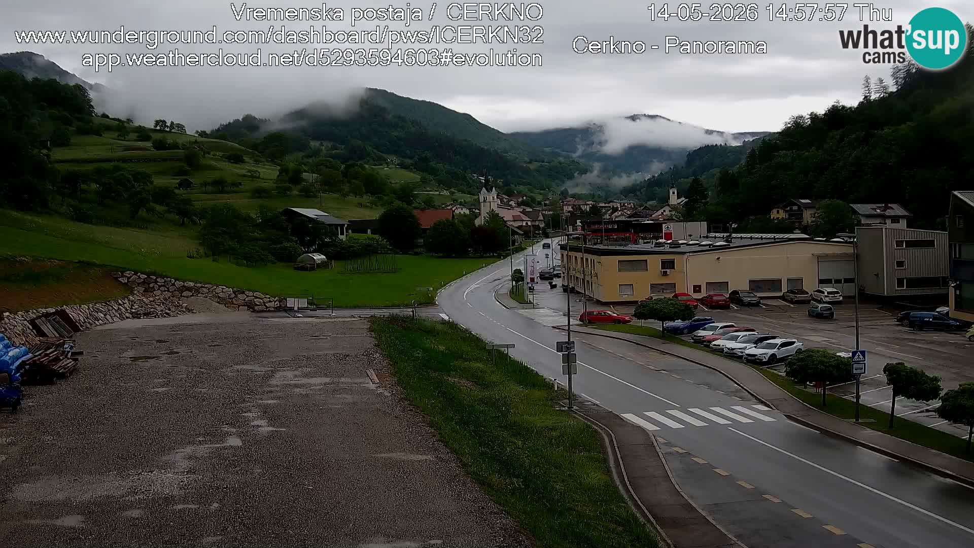 Cerkno Stadteingang Live-Webcam