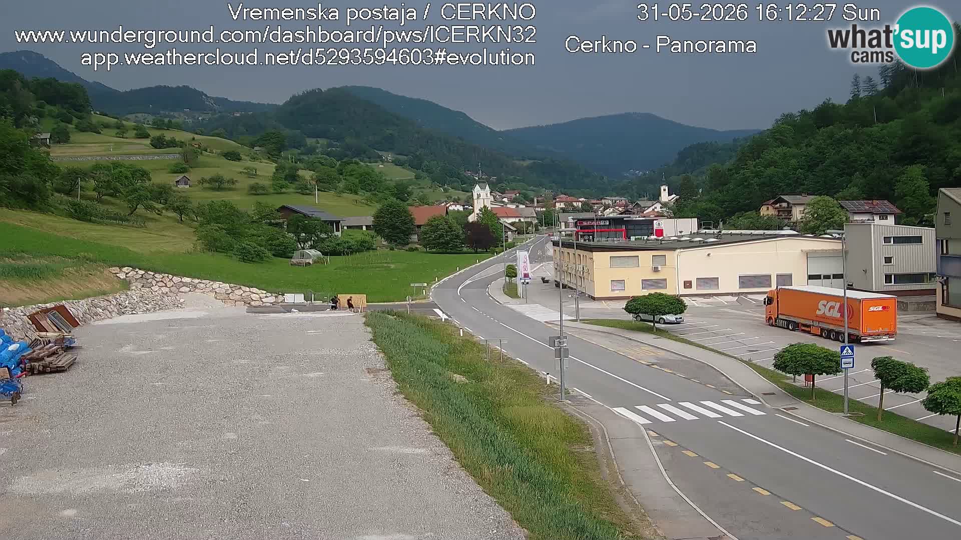 Cerkno Stadteingang Live-Webcam