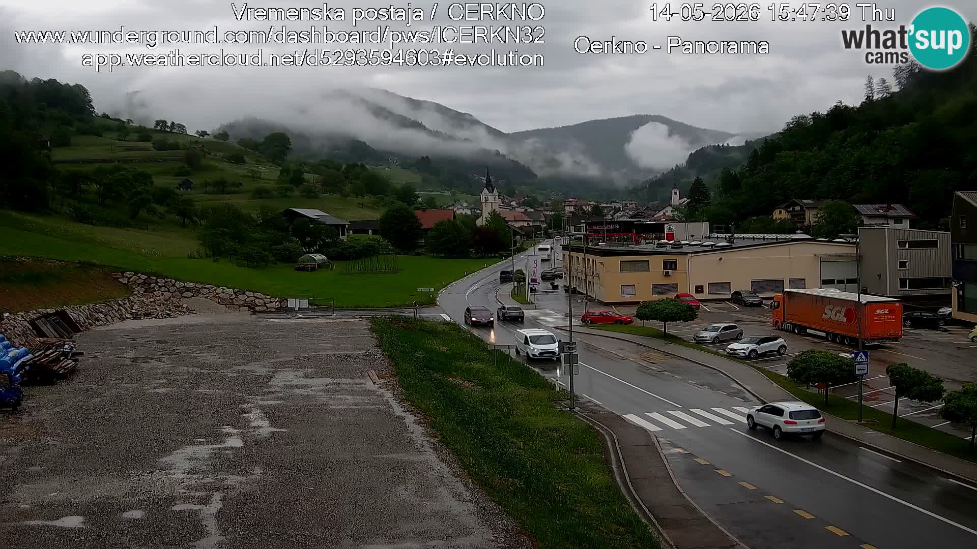 Cerkno ulaz u grad – Kamera uživo