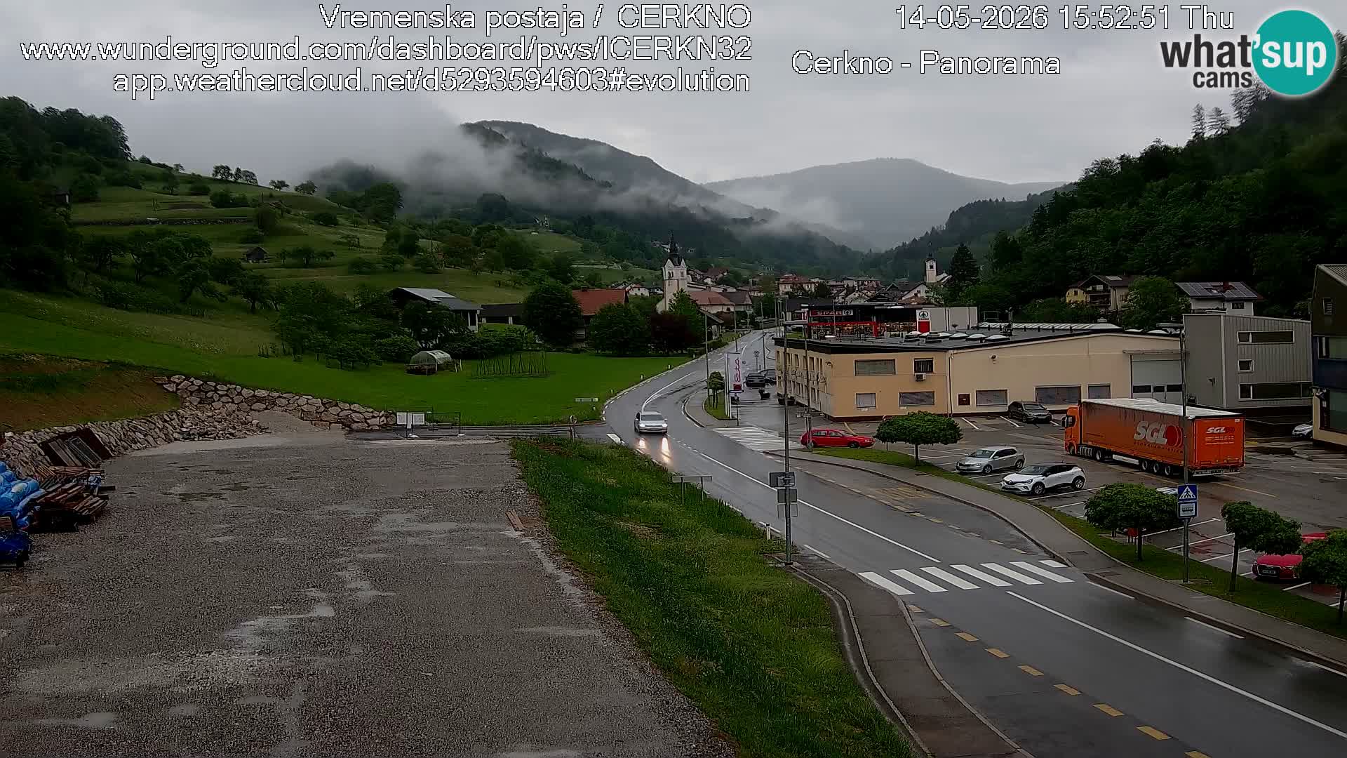 Cerkno ulaz u grad – Kamera uživo