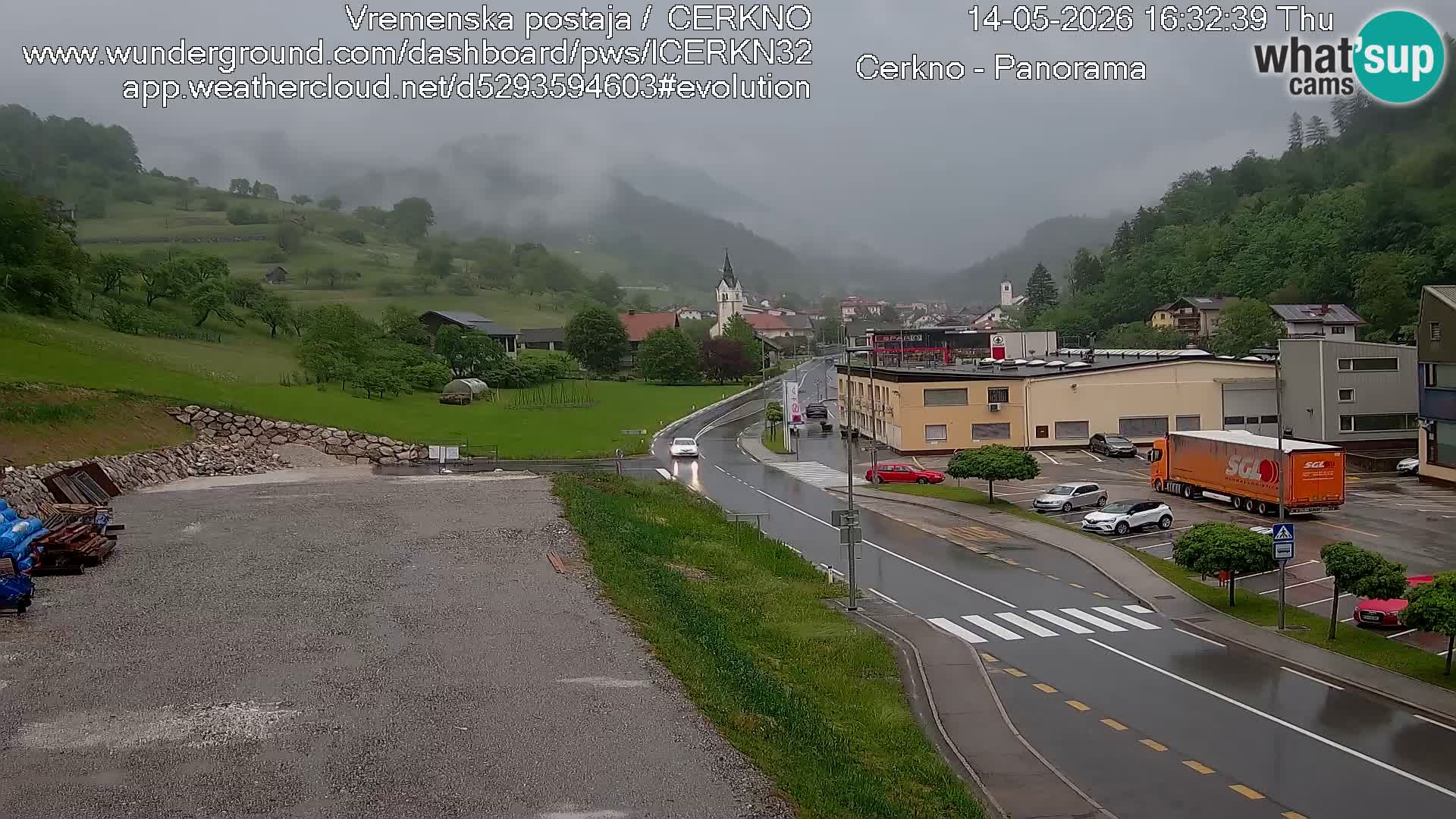 Cerkno Stadteingang Live-Webcam