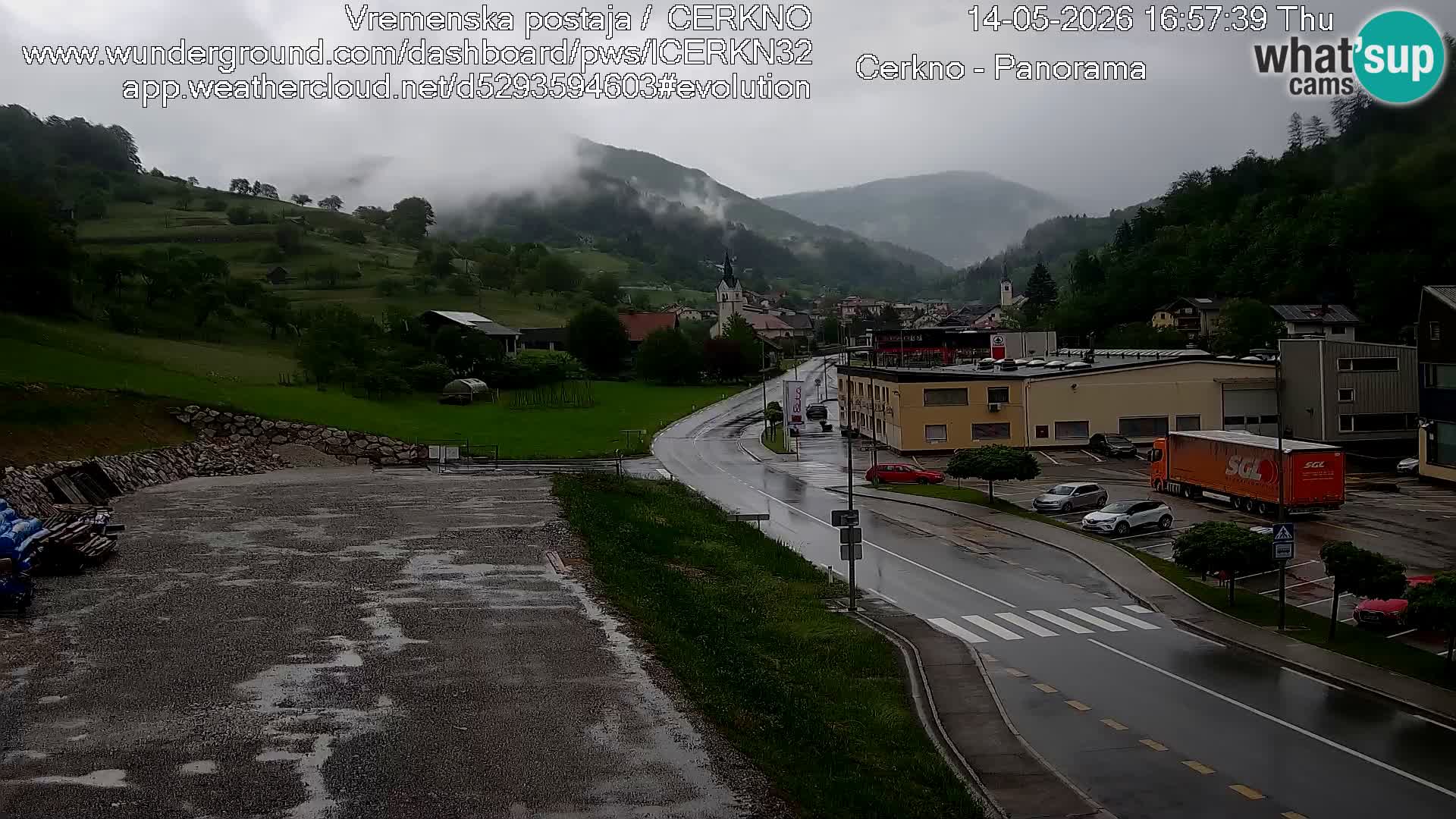 Webcam Ingresso Città di Cerkno