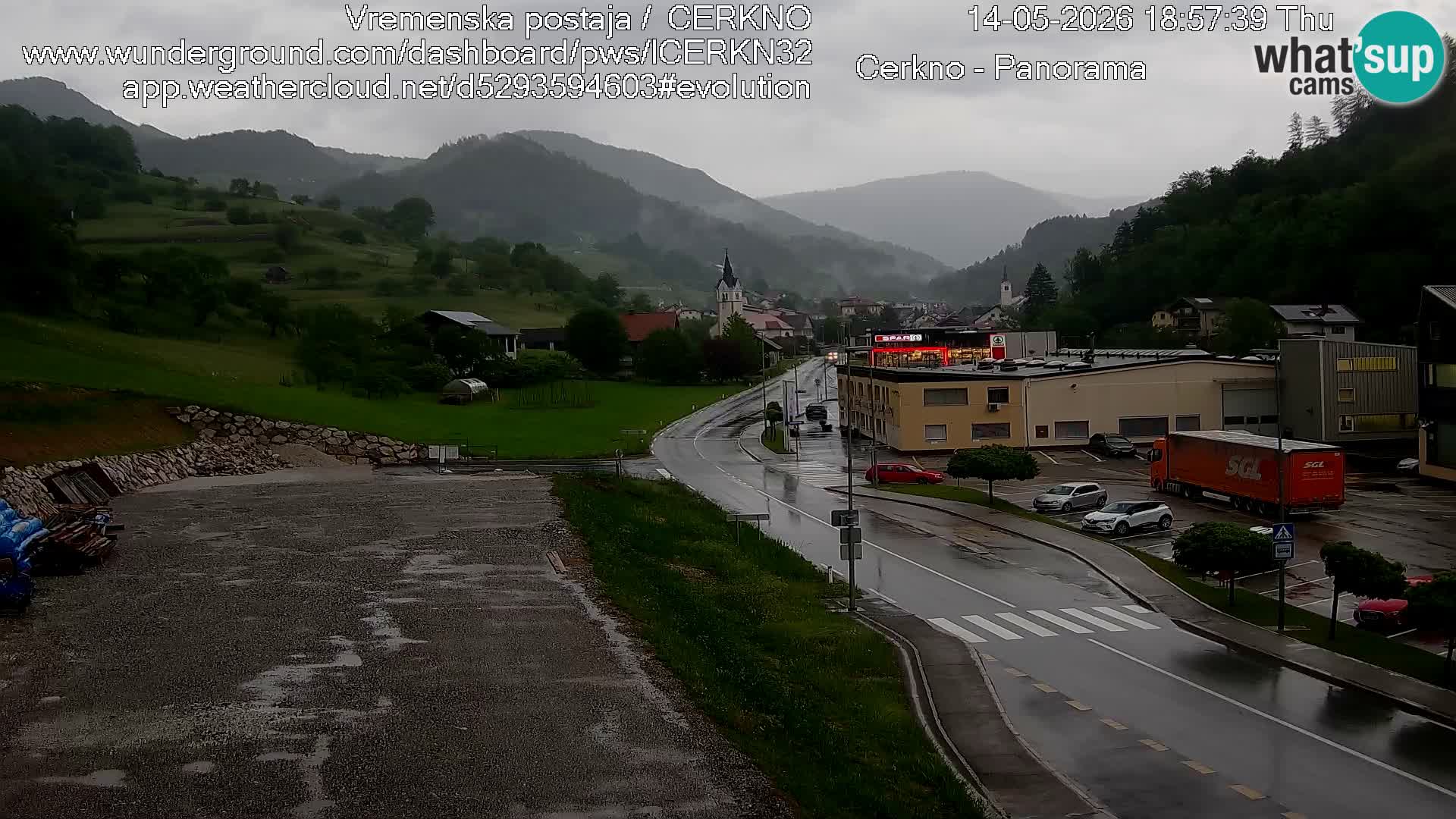 Webcam Ingresso Città di Cerkno