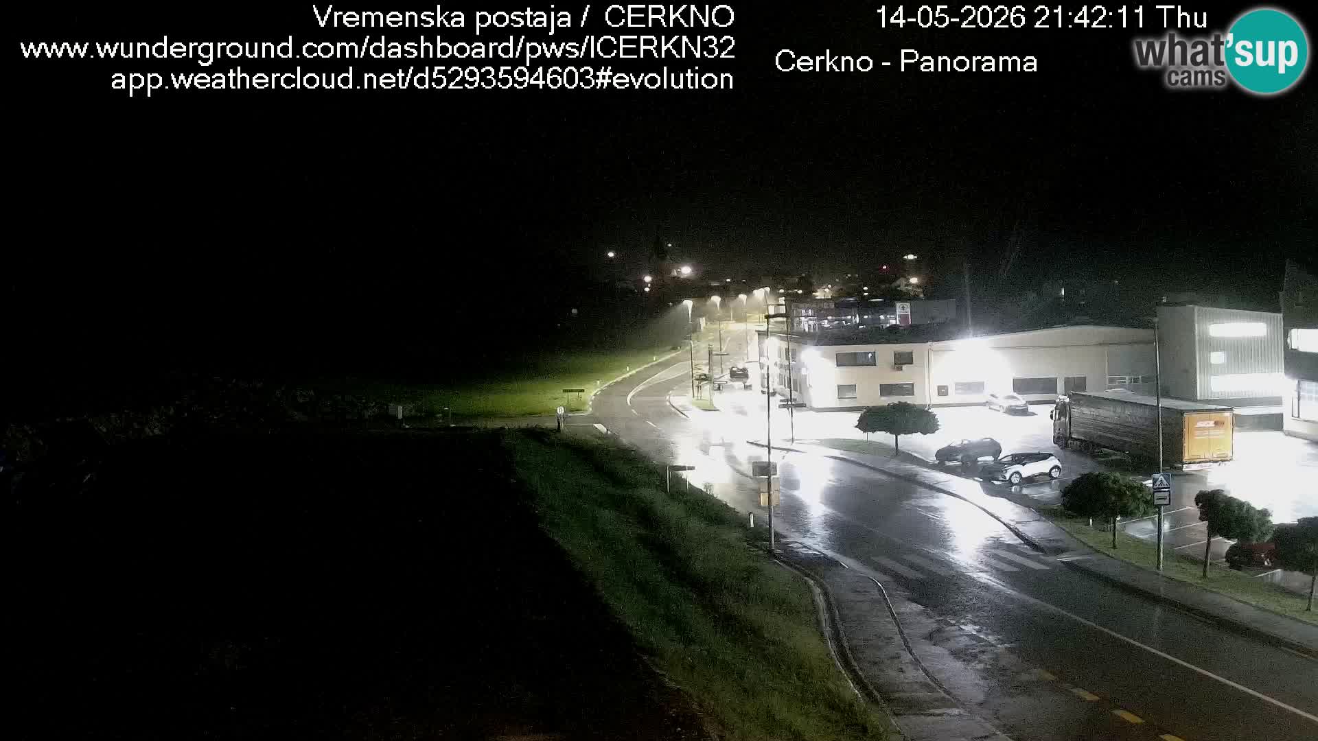 Cerkno city entrance Live Webcam