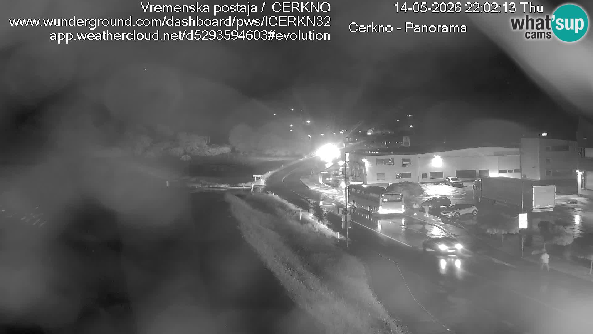 Webcam en direct – Entrée de la ville de Cerkno