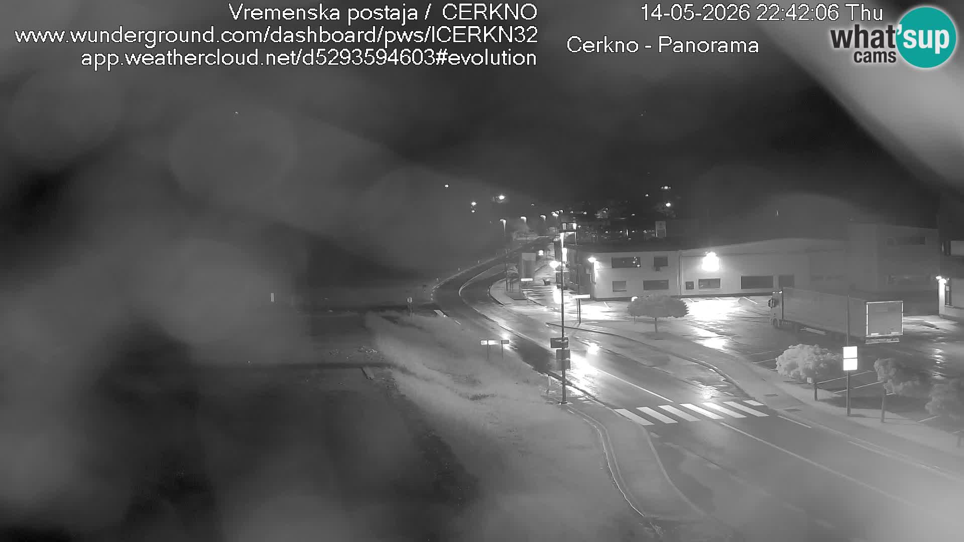 Cerkno city entrance Live Webcam