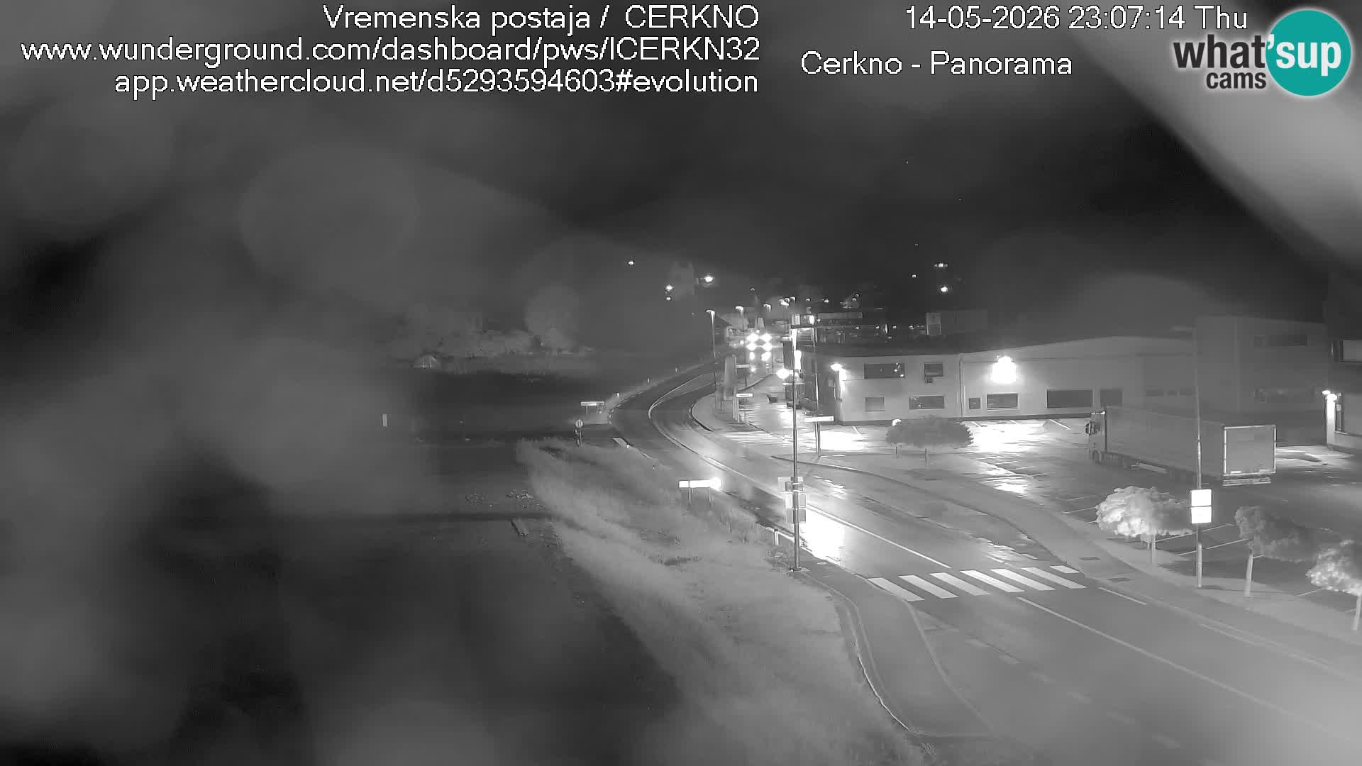 Webcam en direct – Entrée de la ville de Cerkno