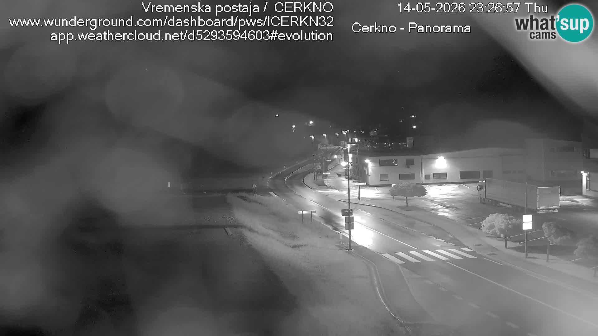 Webcam en direct – Entrée de la ville de Cerkno