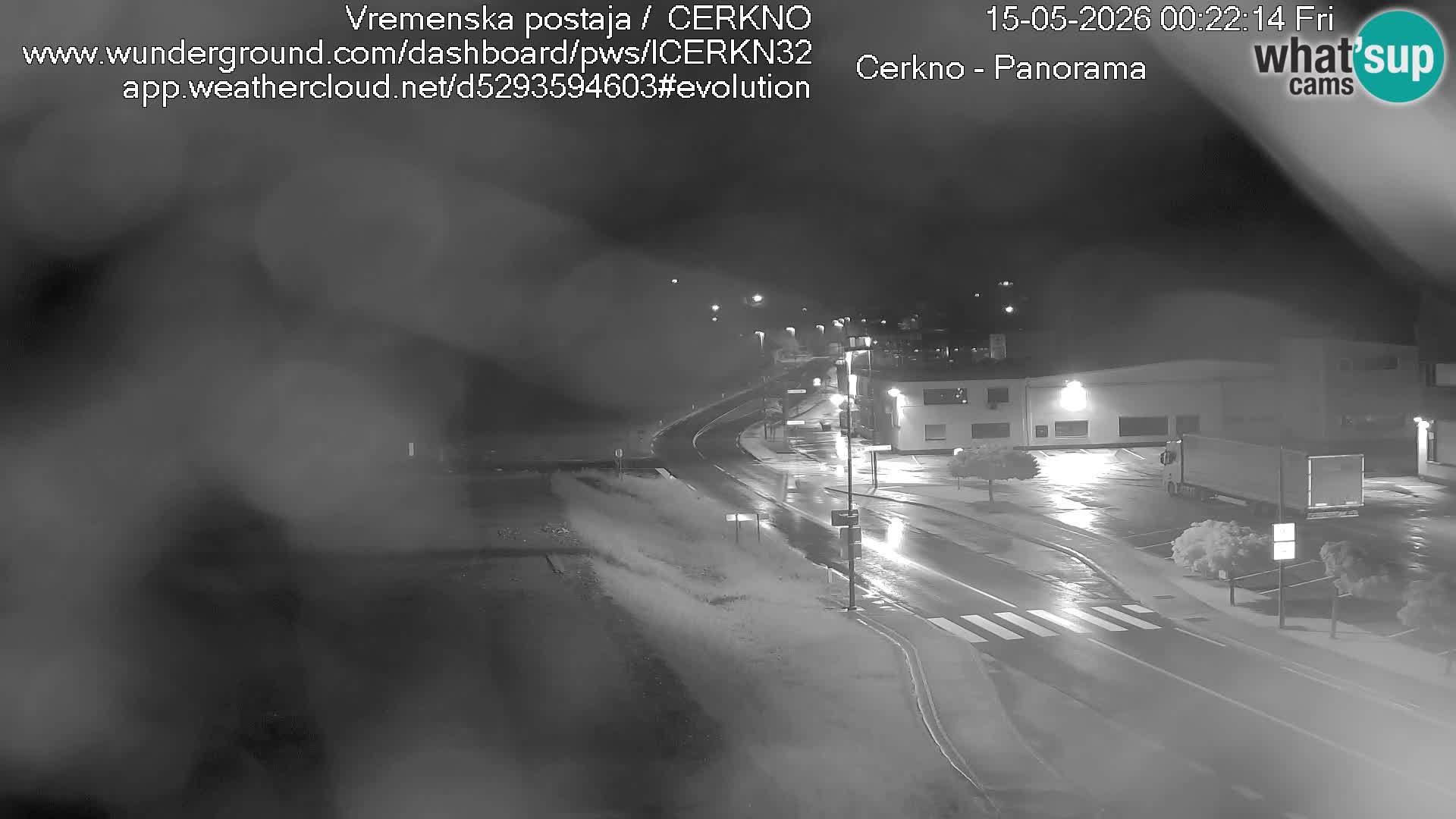Cerkno city entrance Live Webcam