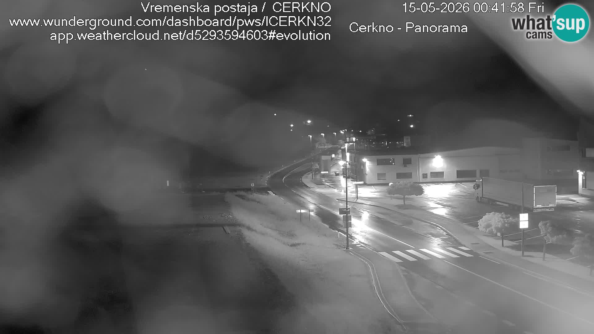 Cerkno city entrance Live Webcam
