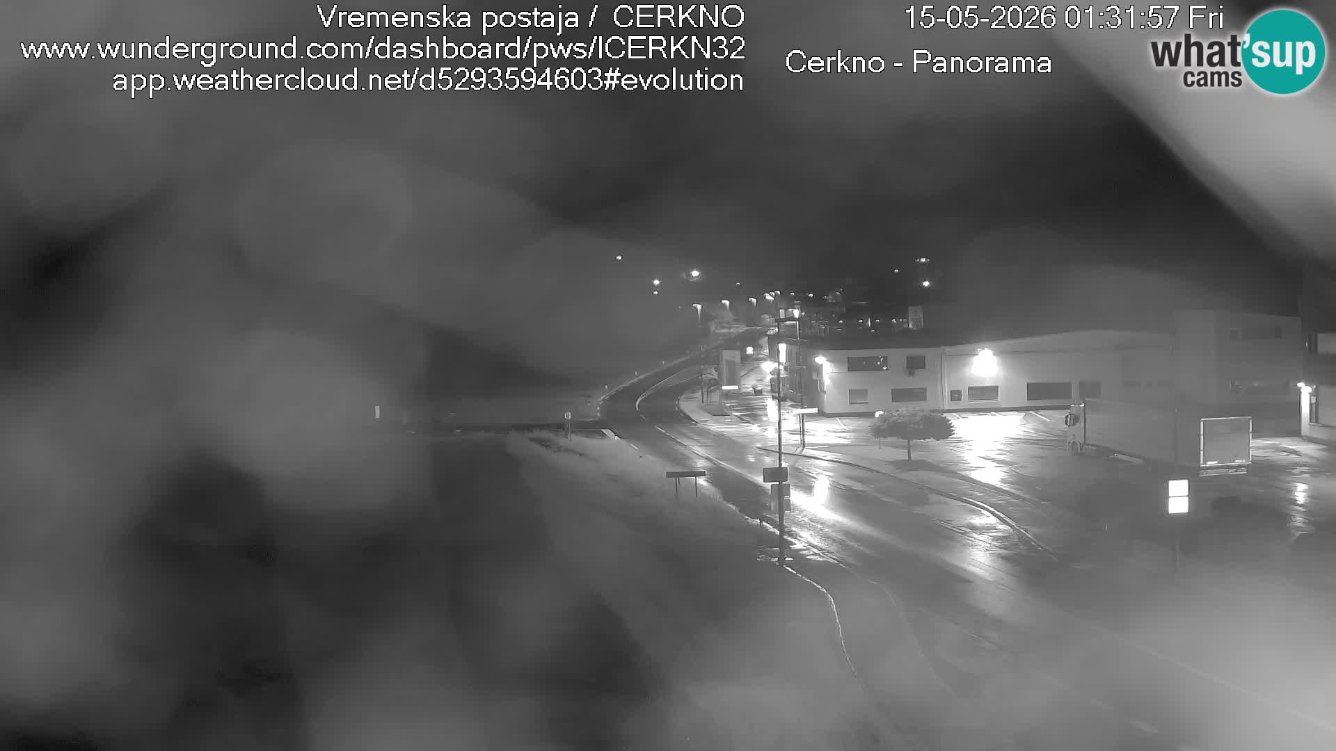 Cerkno city entrance Live Webcam