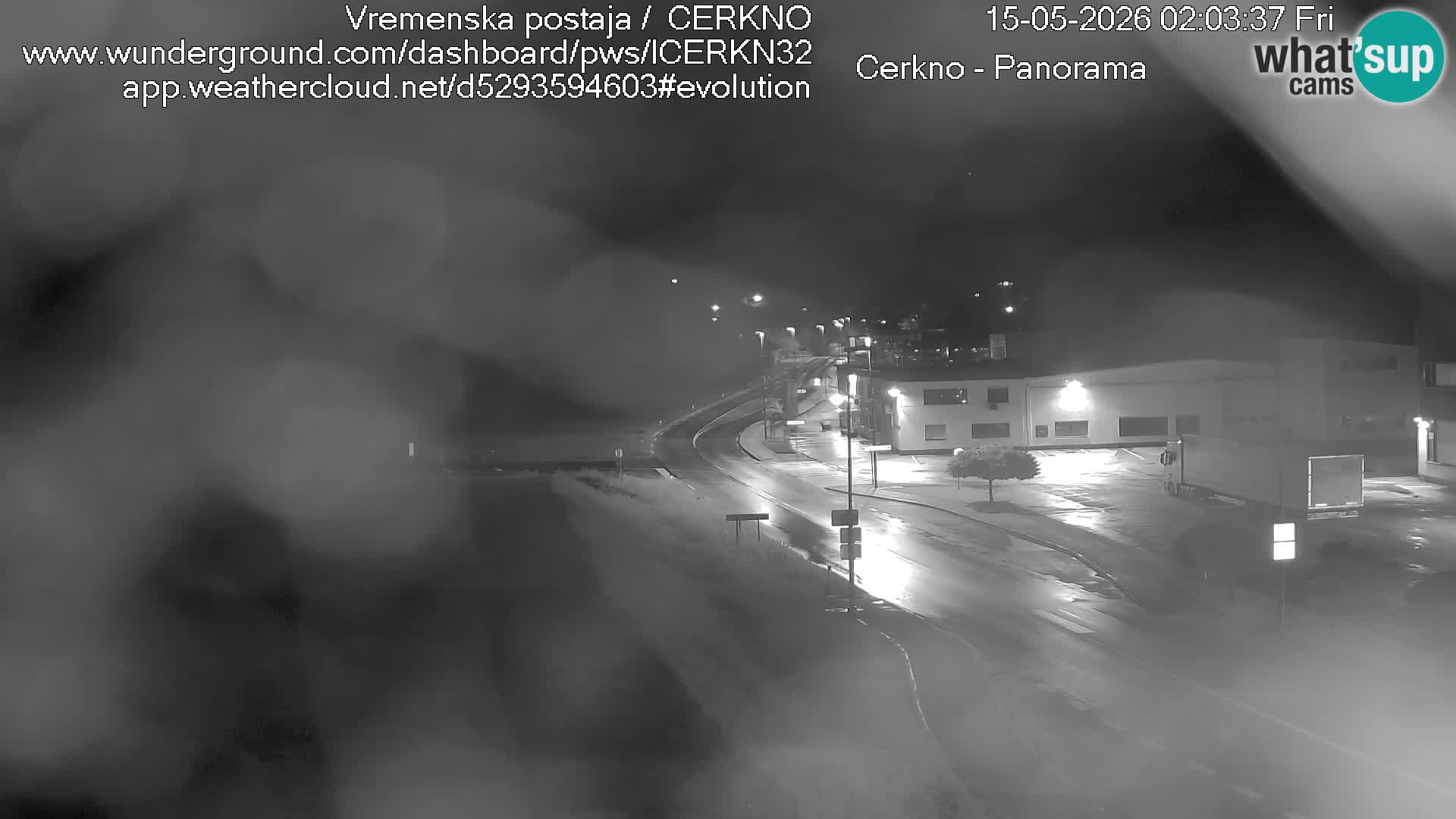 Webcam en direct – Entrée de la ville de Cerkno