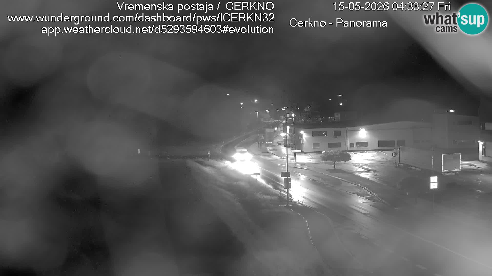 Cerkno city entrance Live Webcam