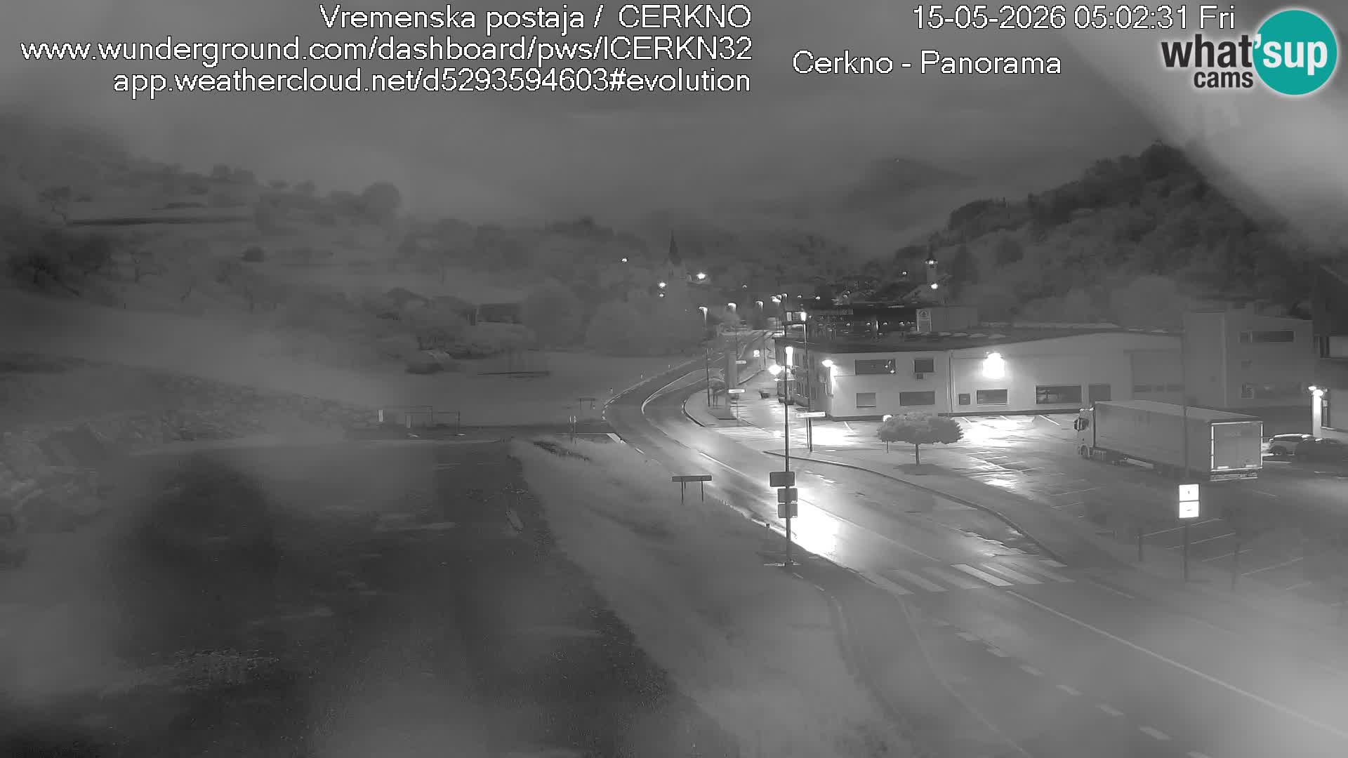 Cerkno city entrance Live Webcam