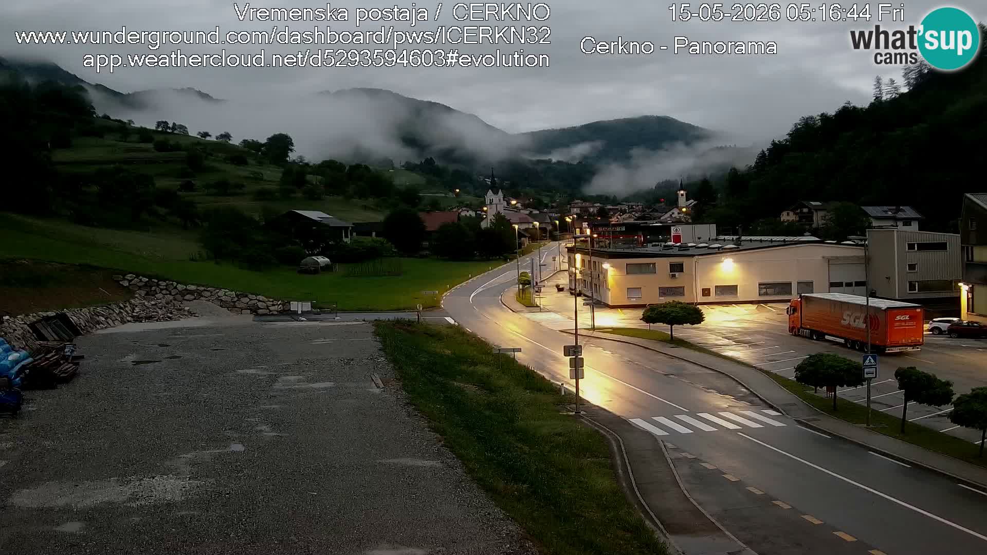 Cerkno ulaz u grad – Kamera uživo