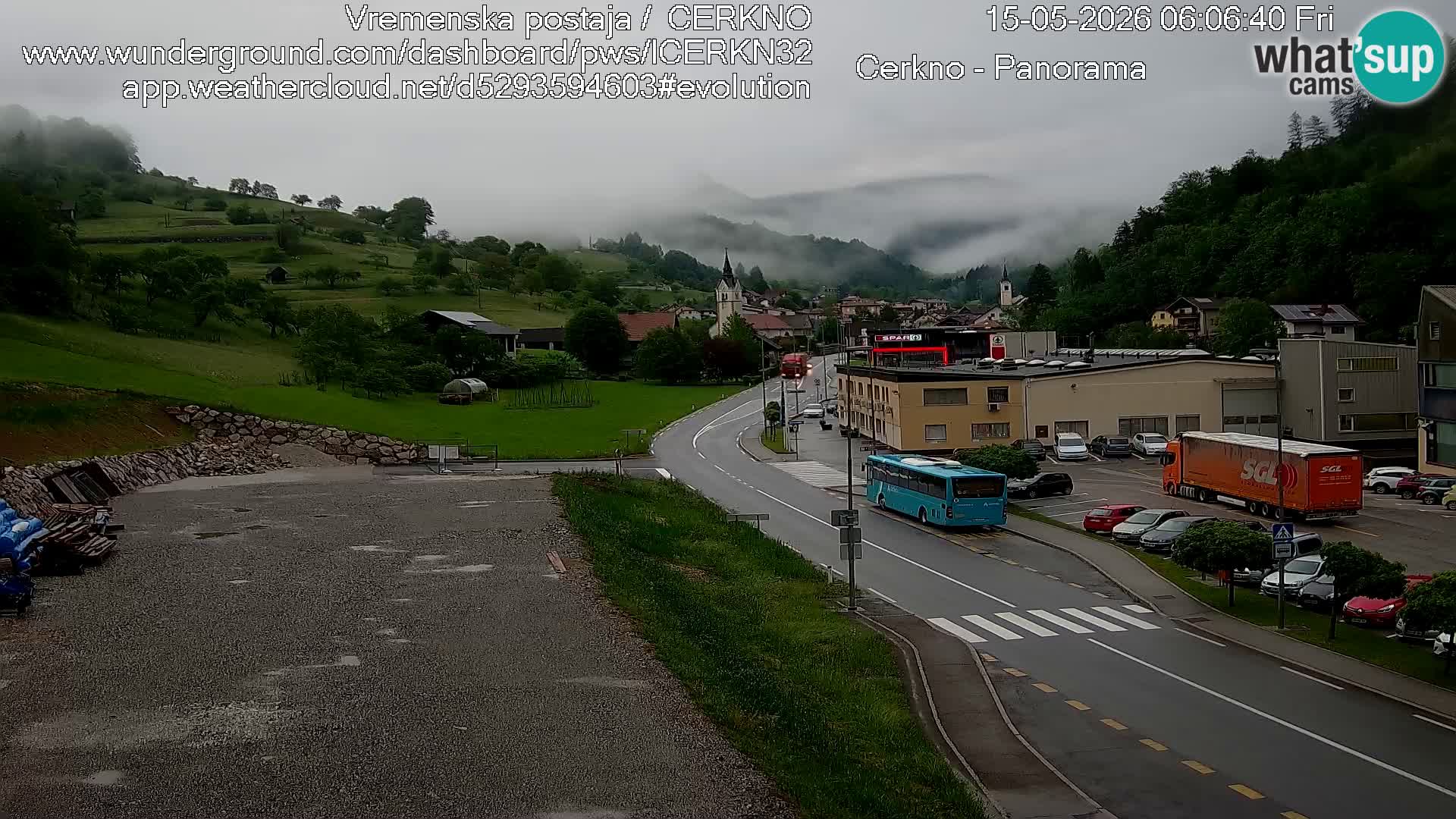Cerkno ulaz u grad – Kamera uživo