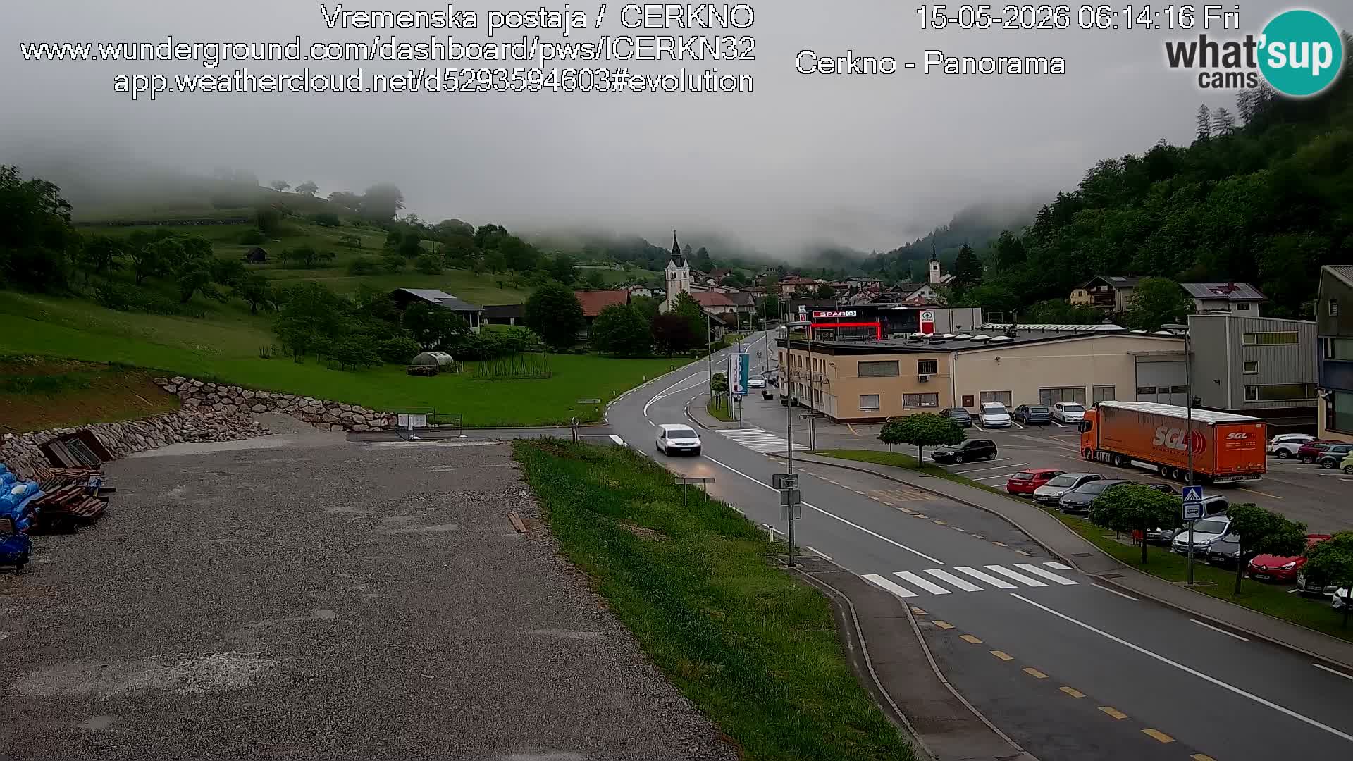 Cerkno ulaz u grad – Kamera uživo