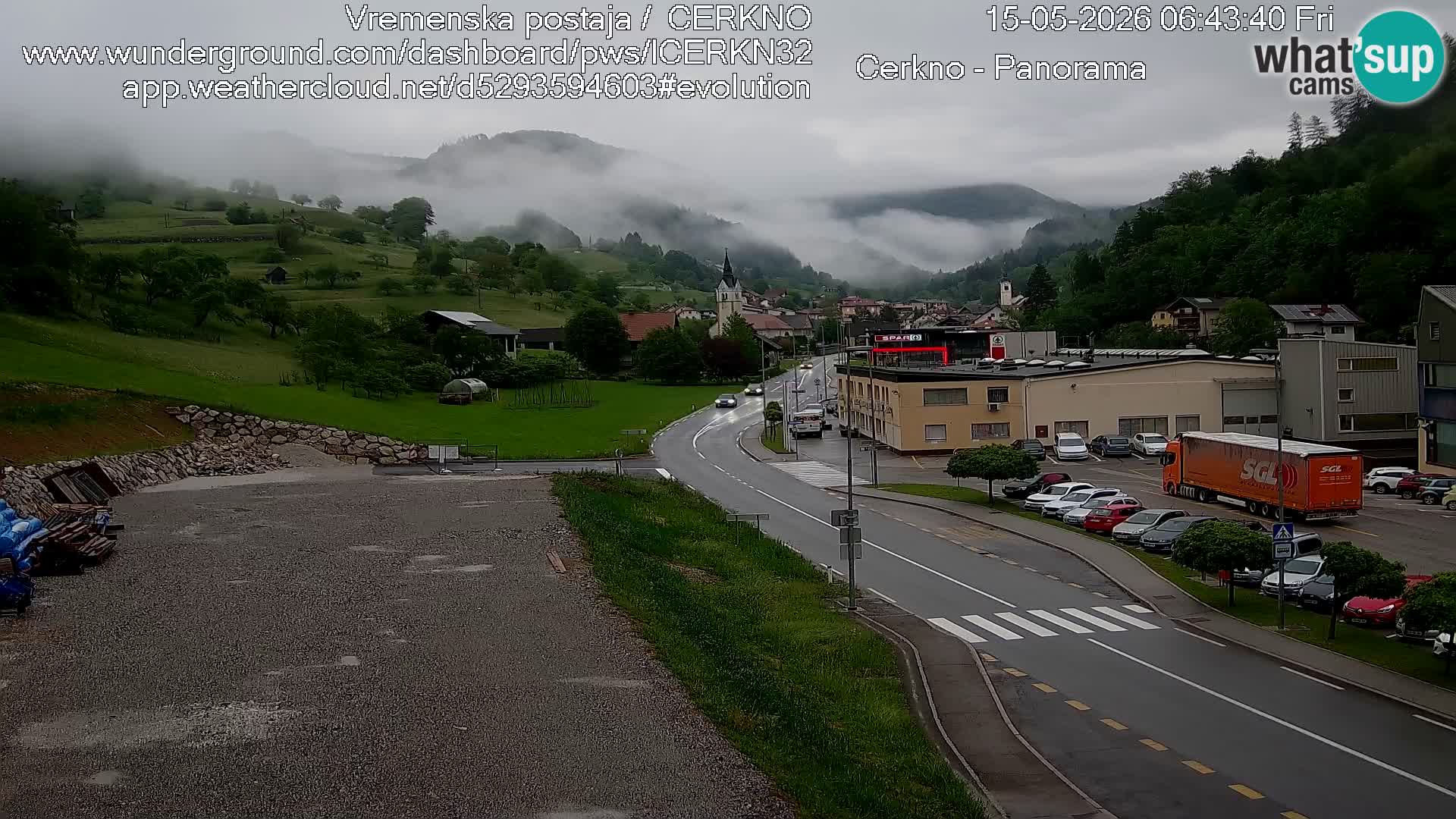 Cerkno Stadteingang Live-Webcam