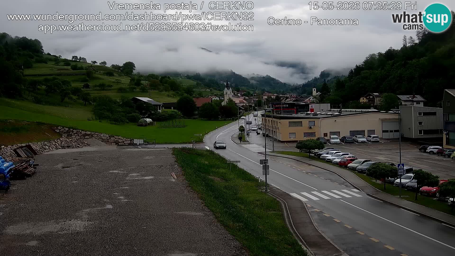 Webcam Ingresso Città di Cerkno