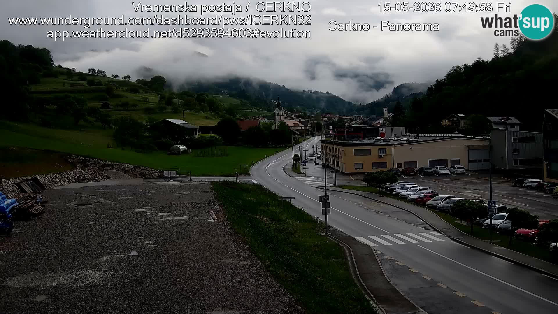 Cerkno Stadteingang Live-Webcam