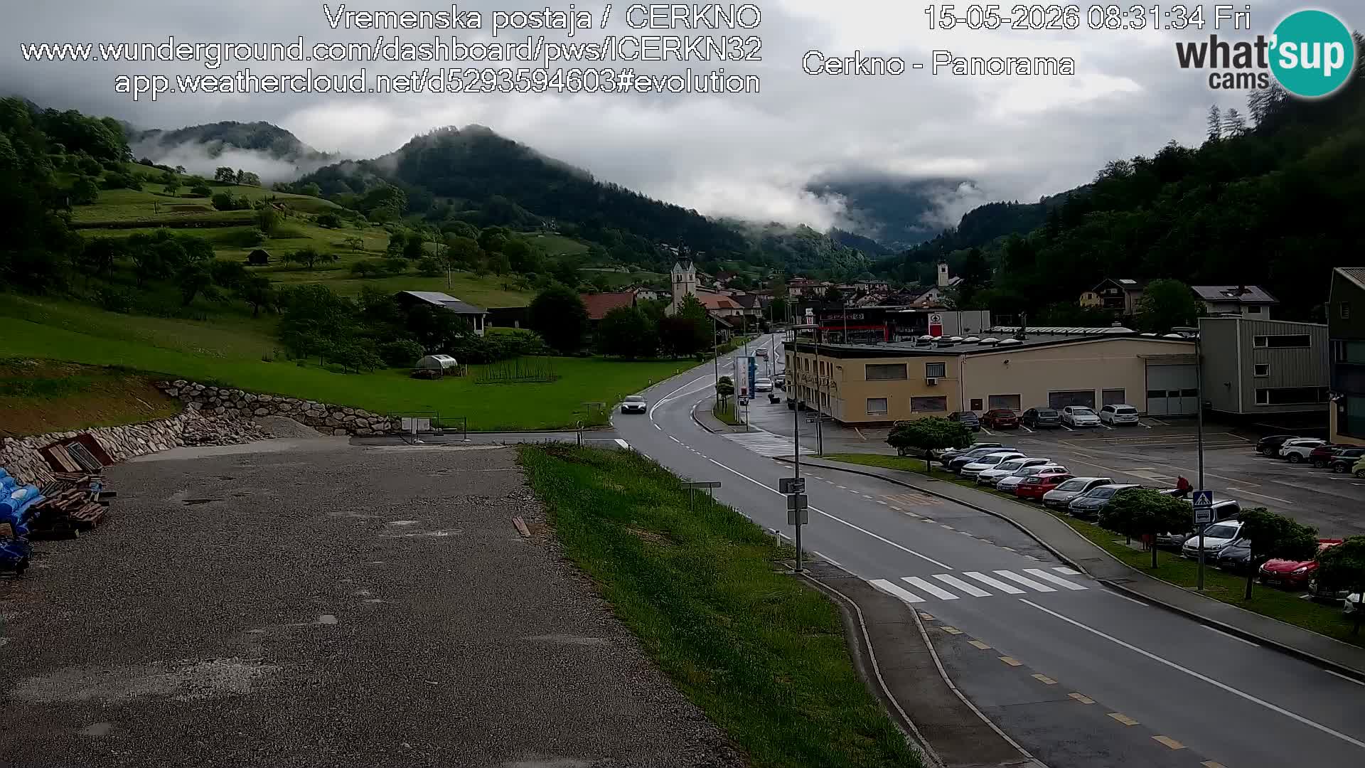 Cerkno Stadteingang Live-Webcam