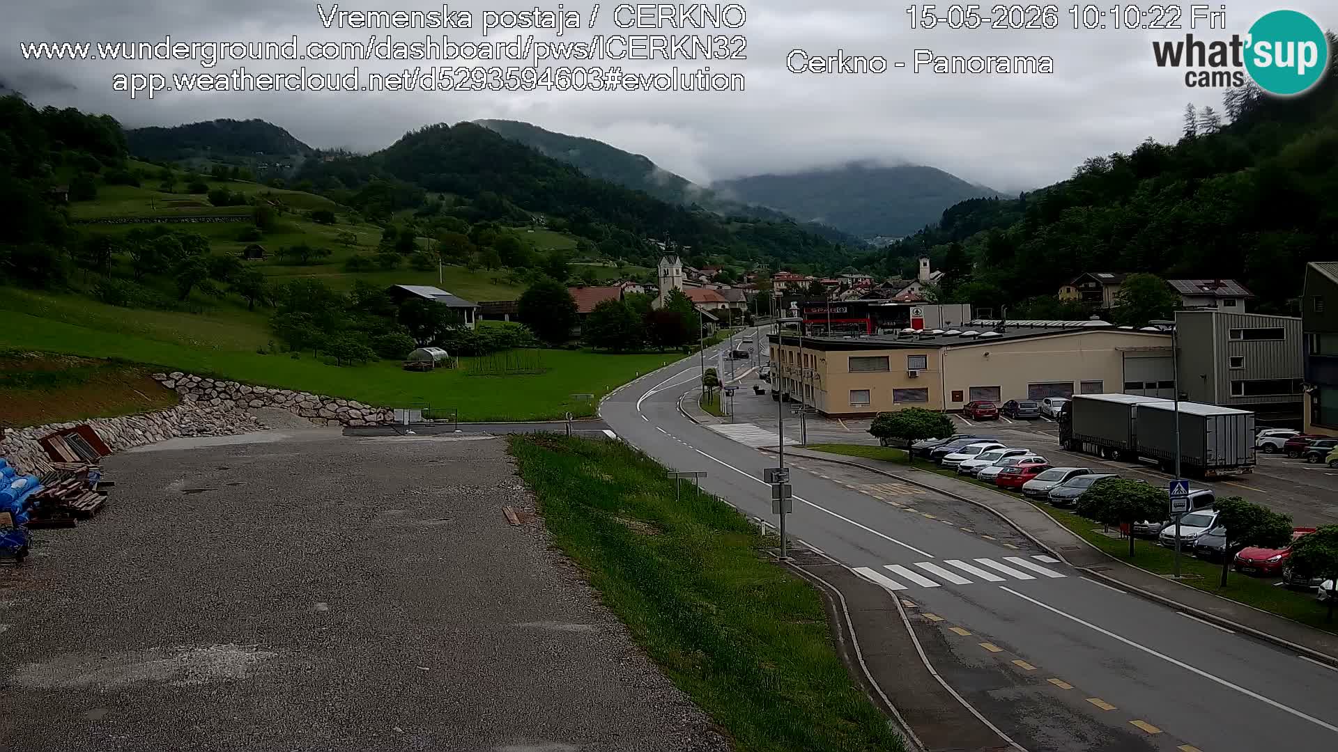 Cerkno ulaz u grad – Kamera uživo